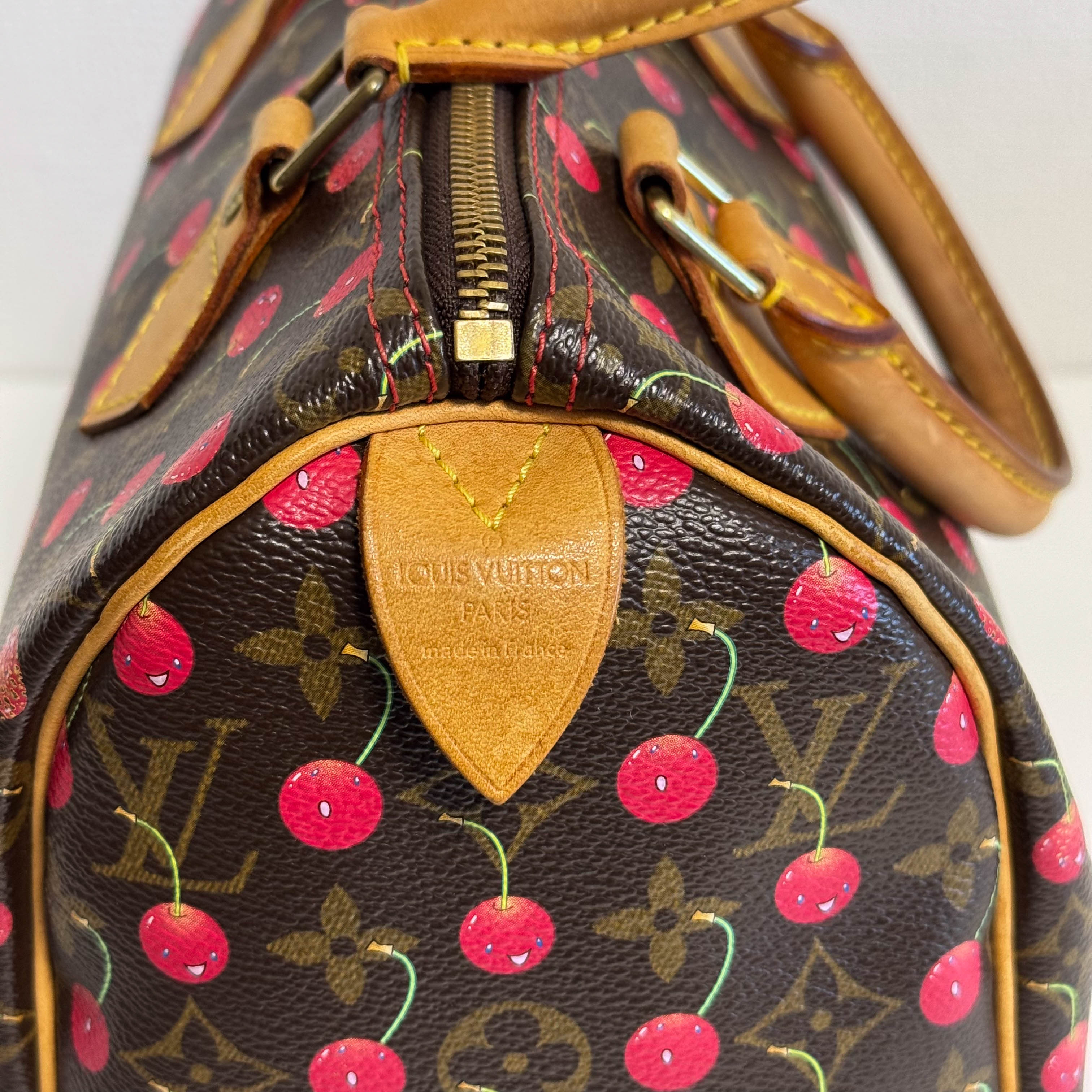 Louis Vuitton x Takashi Murakami Monogram Cherry Speedy 25