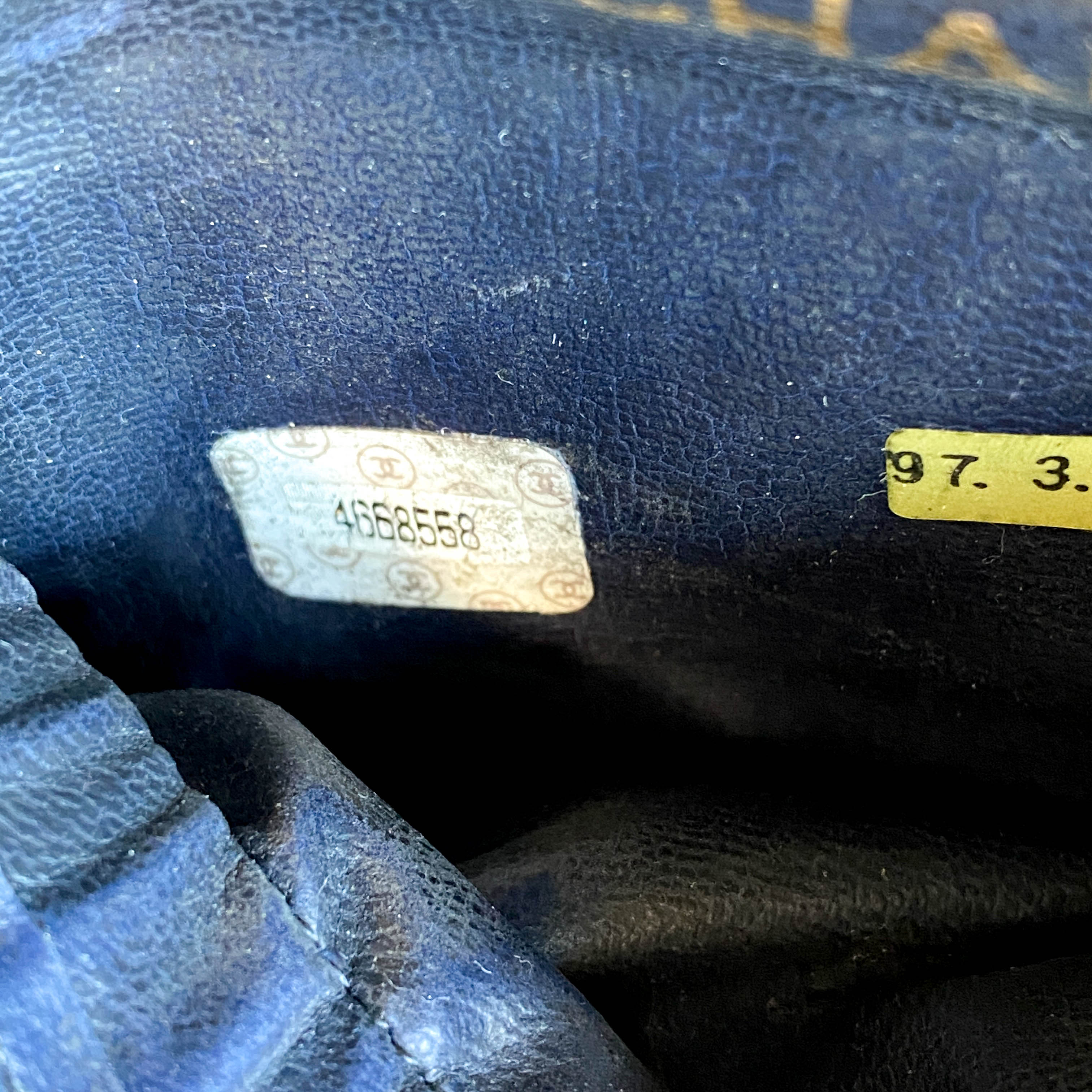 Trendy CC Denim Vanity Bag