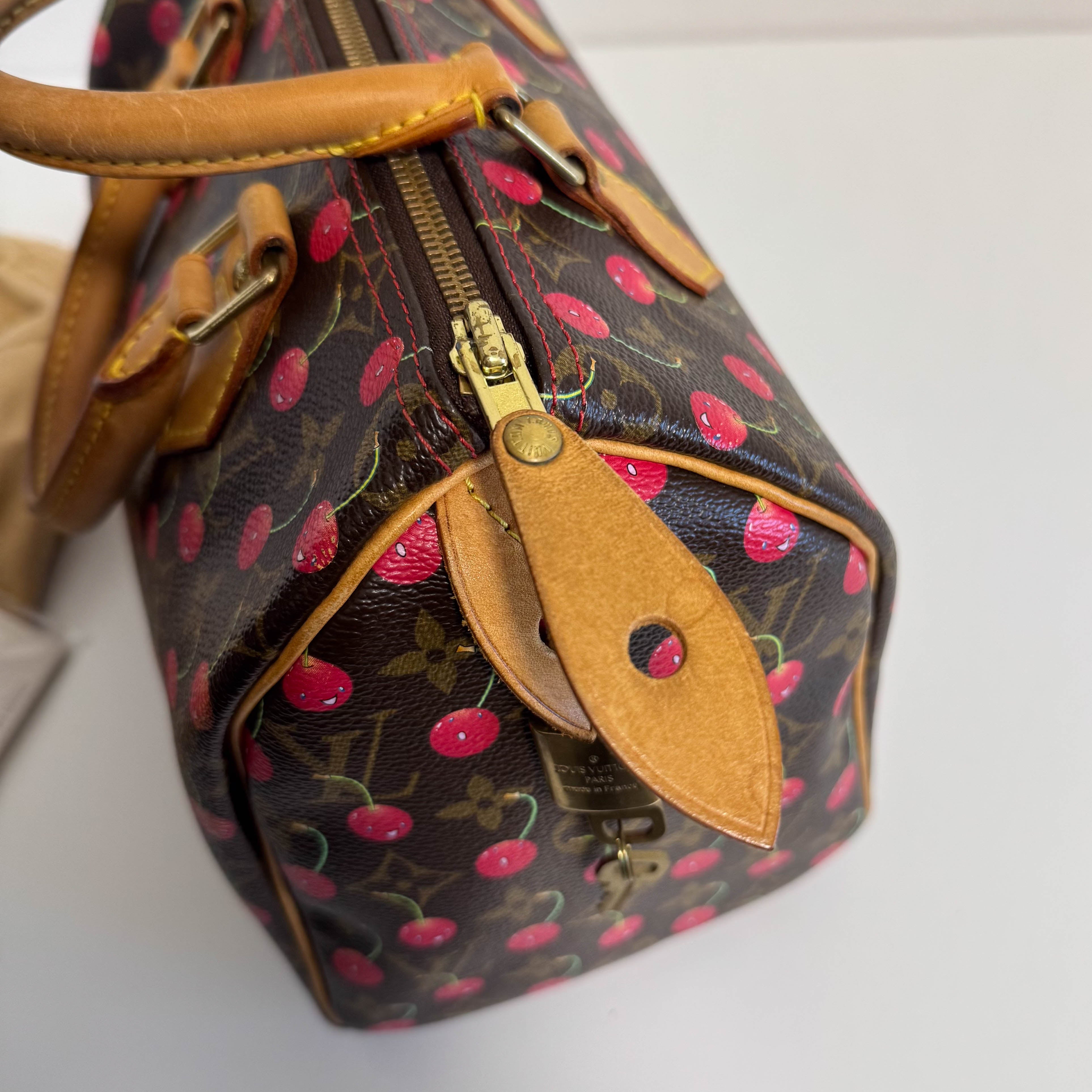Louis Vuitton x Takashi Murakami Monogram Cherry Speedy 25