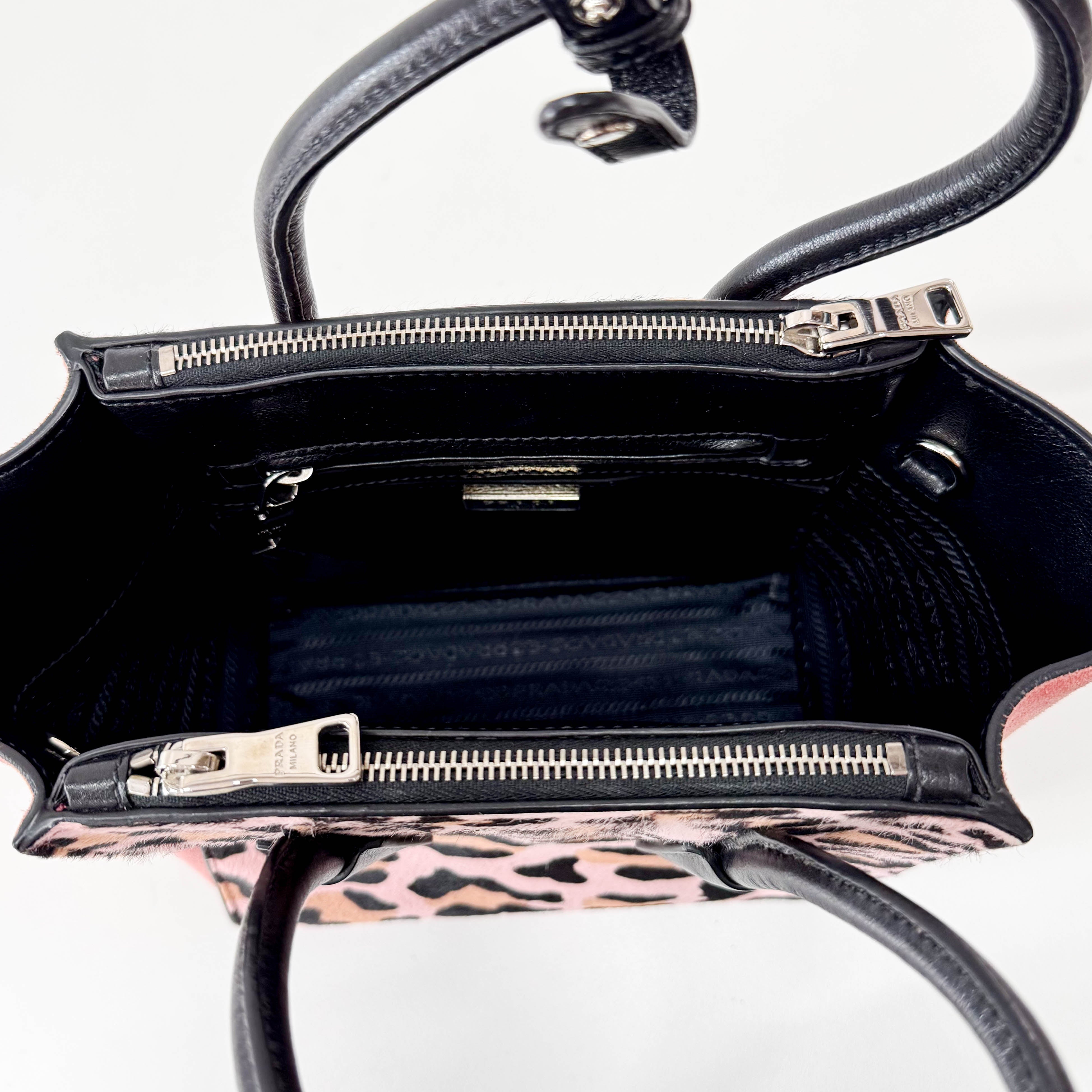 Pony Hair/Suede Pink Handle Bag