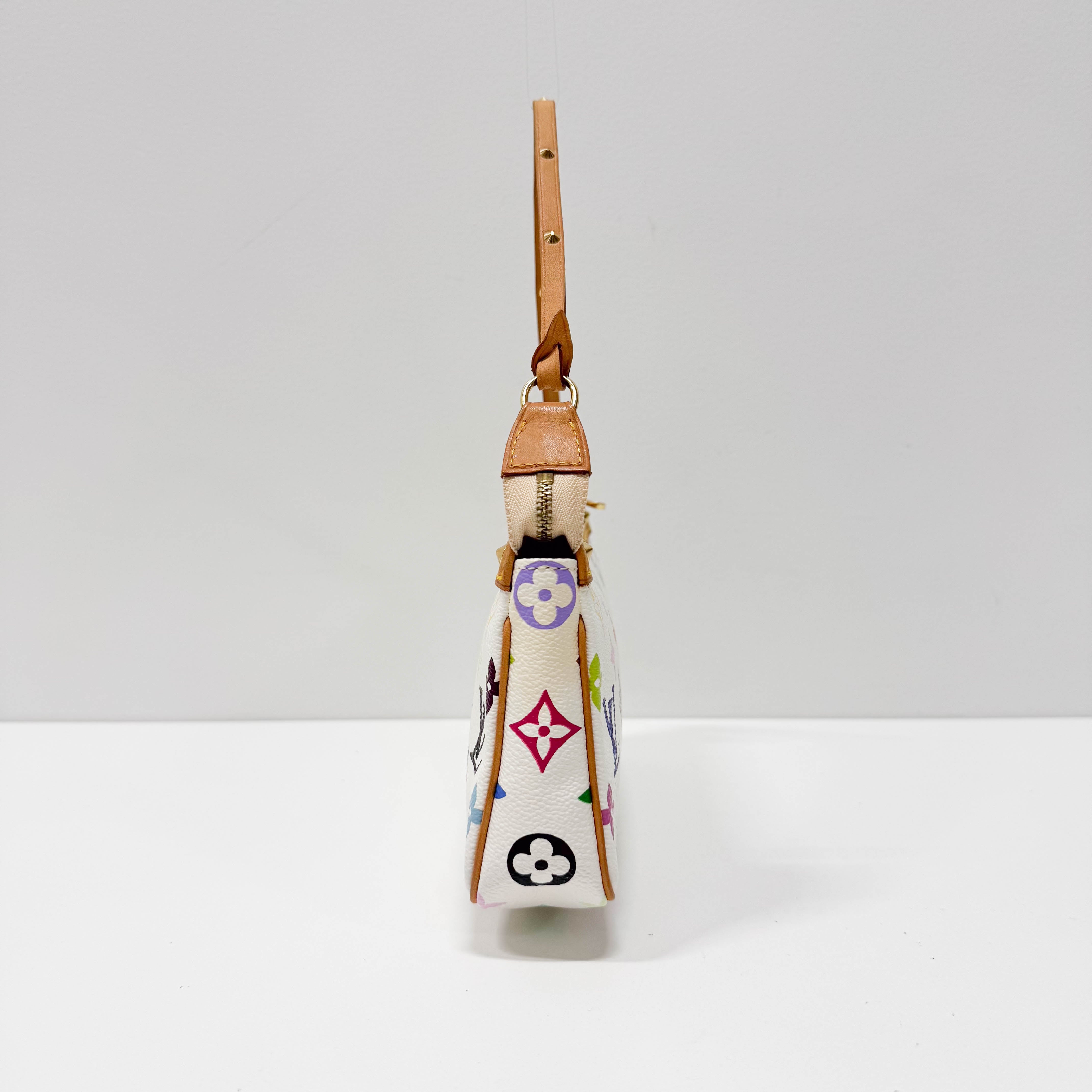 Monogram Multicolore Blanc Takashi Murakami Canvas Bag