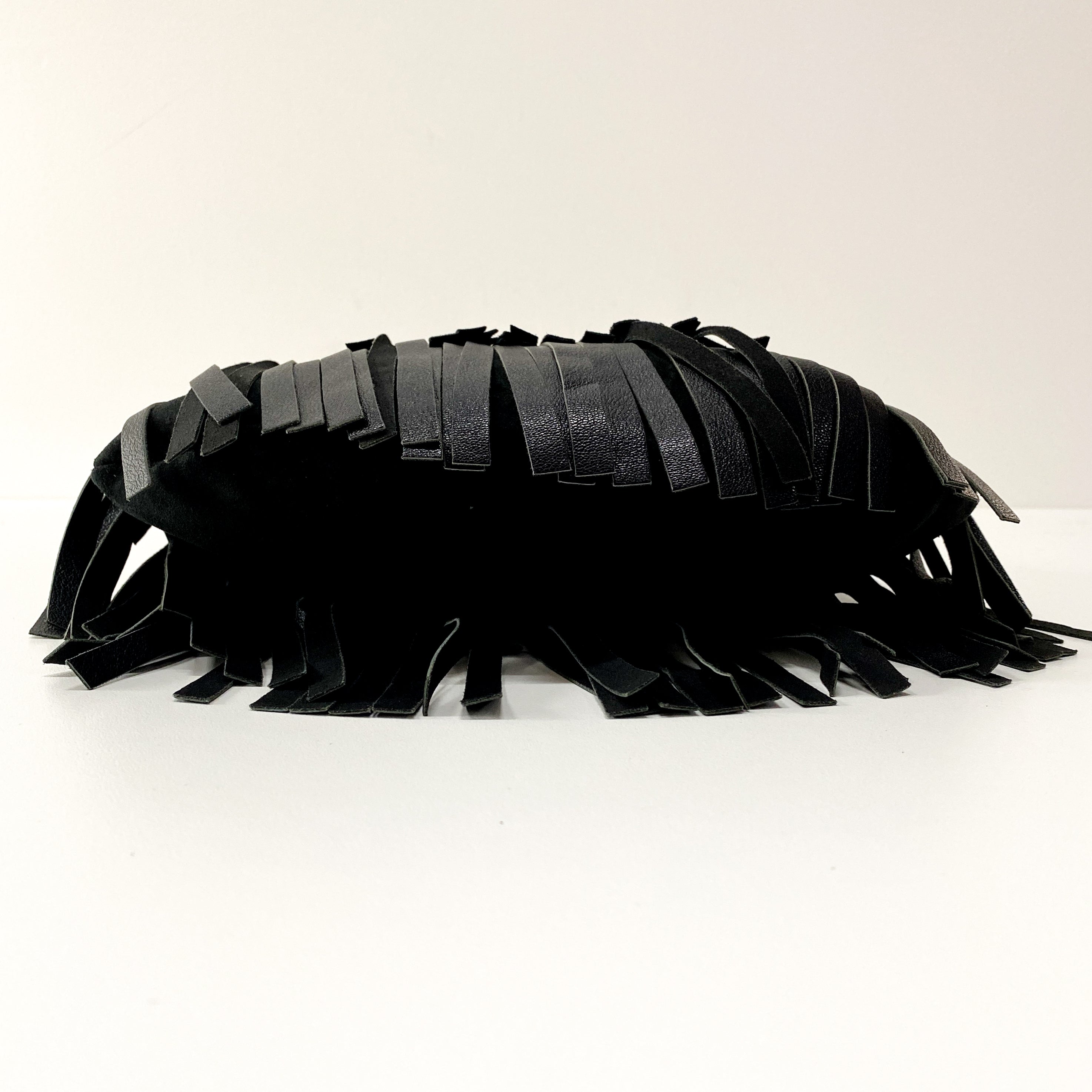 Boheme Black Leather & Suede Shoulder Bag