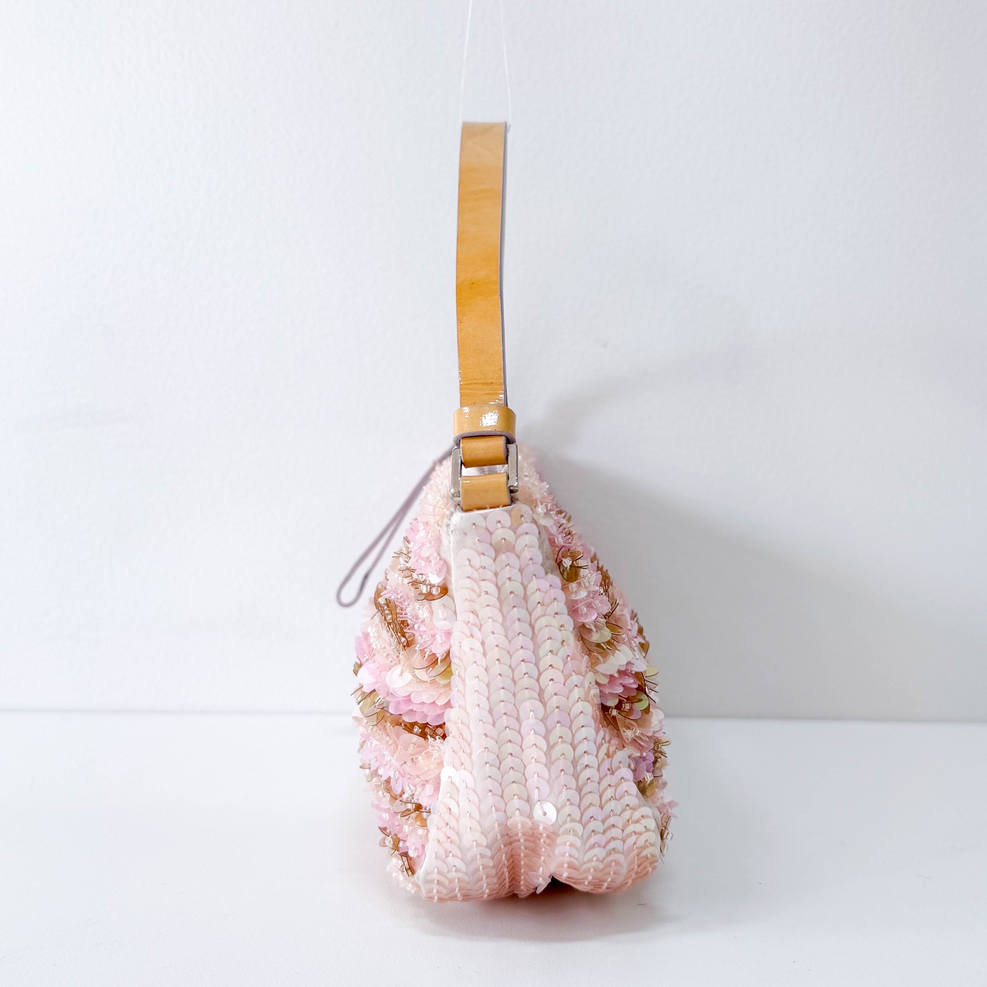 Pink Sparkle Sequin Pouch Shoulder Bag