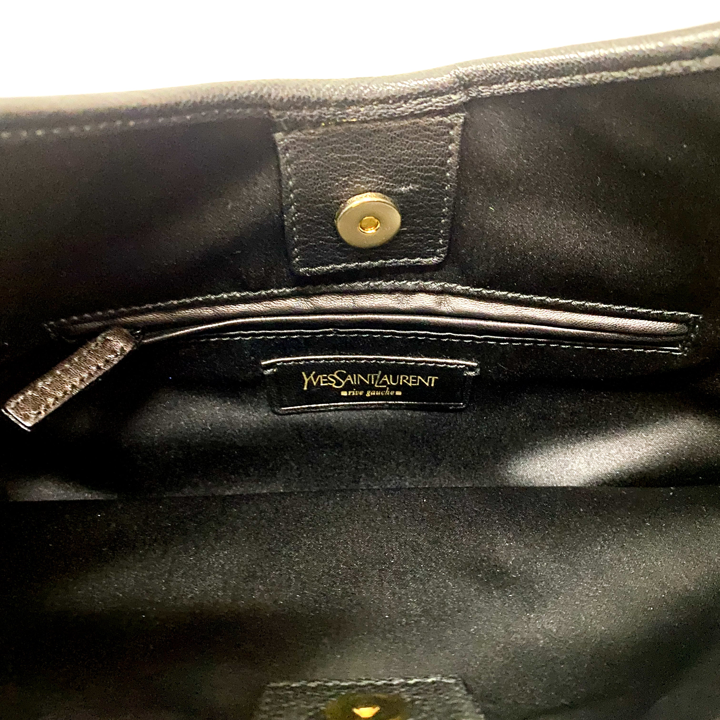 Boheme Black Leather & Suede Shoulder Bag