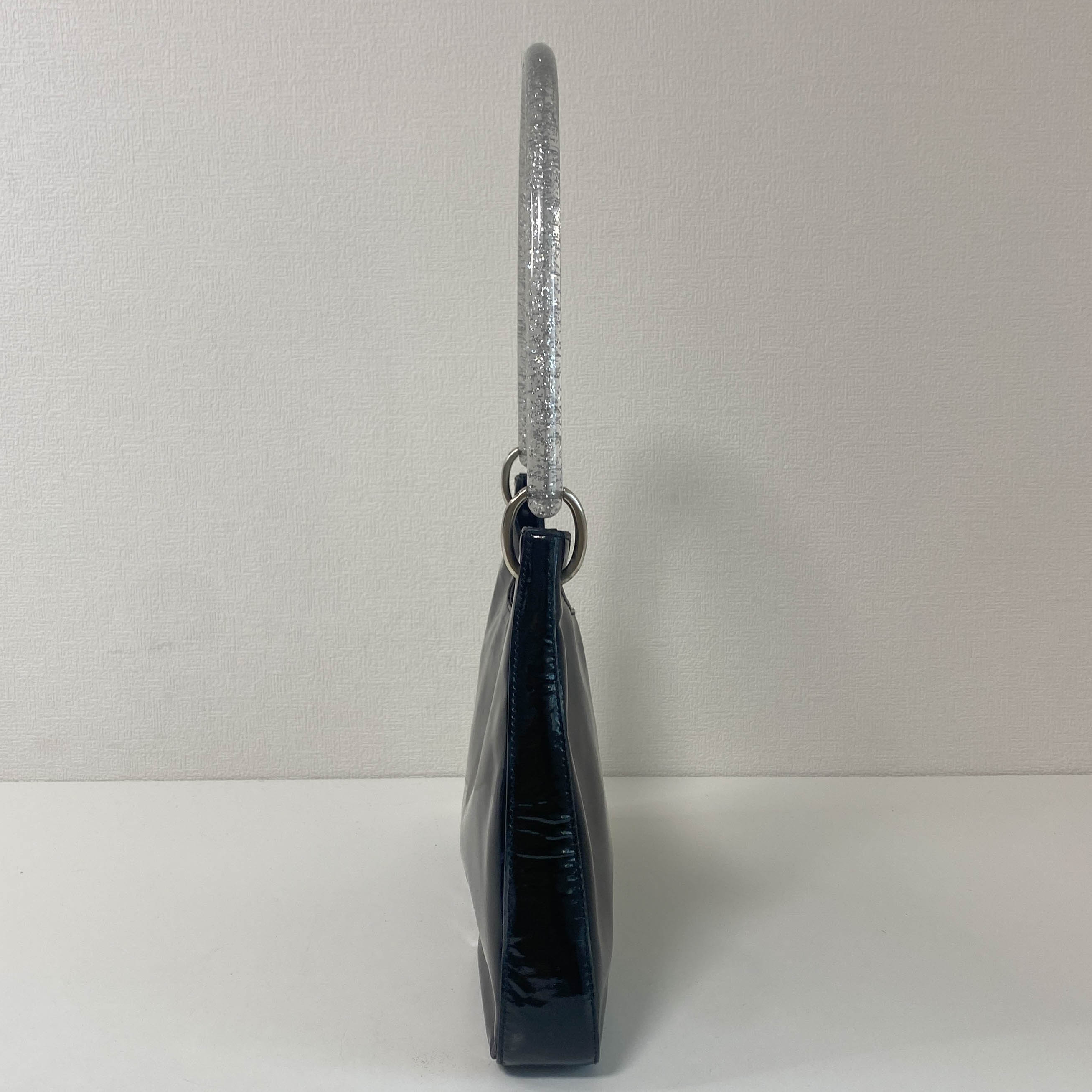 Miumiu Glitter Acrylic Handle Bag