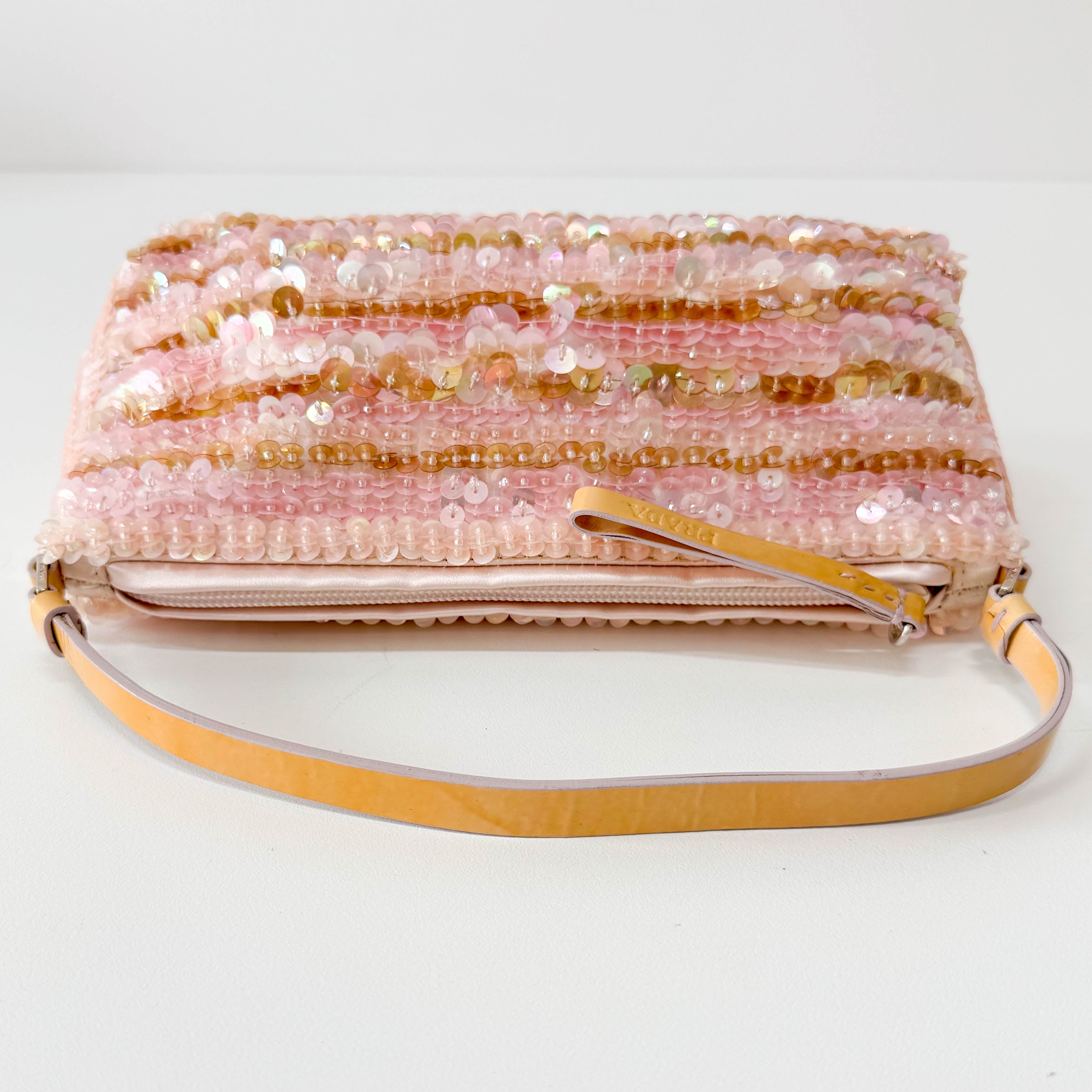Pink Sparkle Sequin Pouch Shoulder Bag
