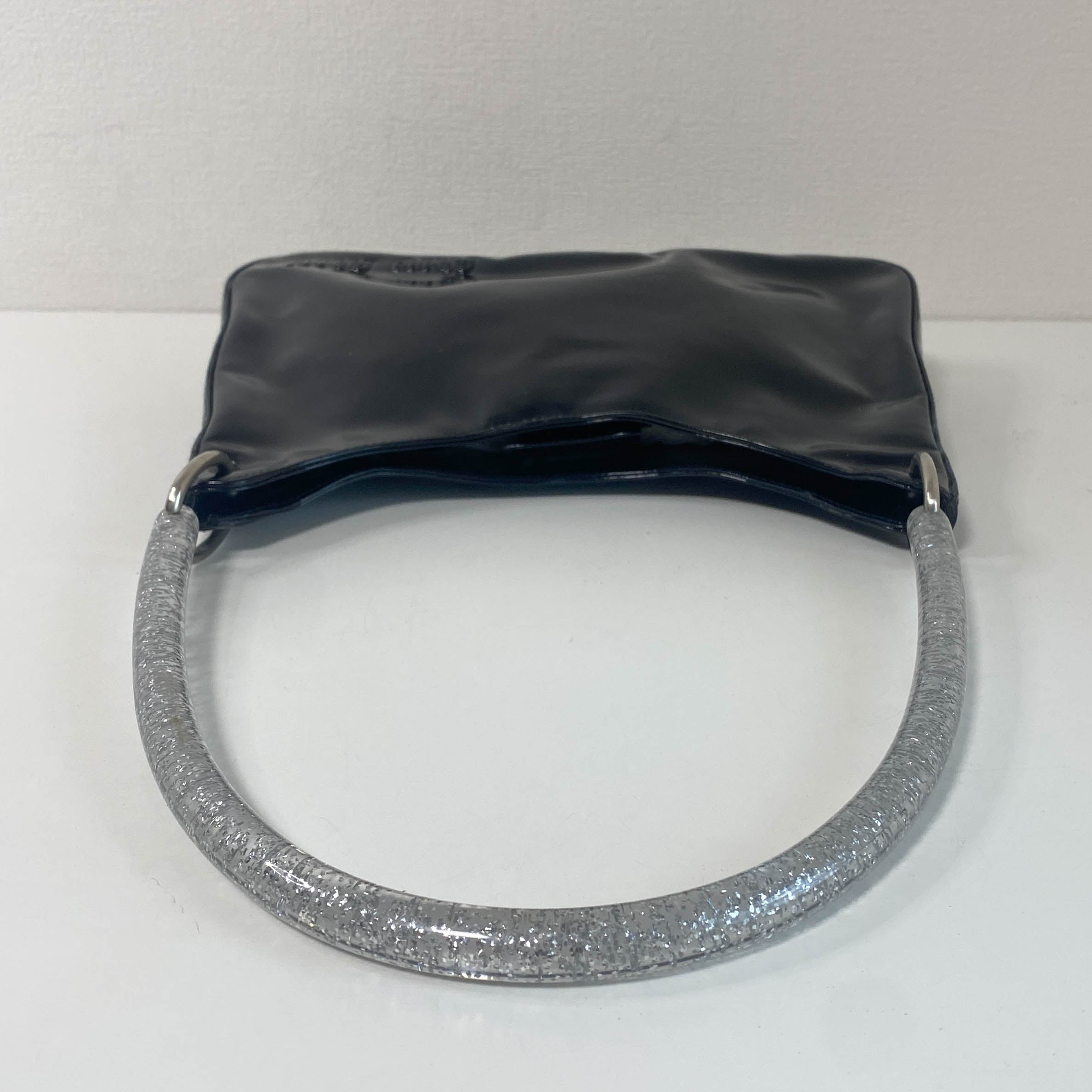 Miumiu Glitter Acrylic Handle Bag