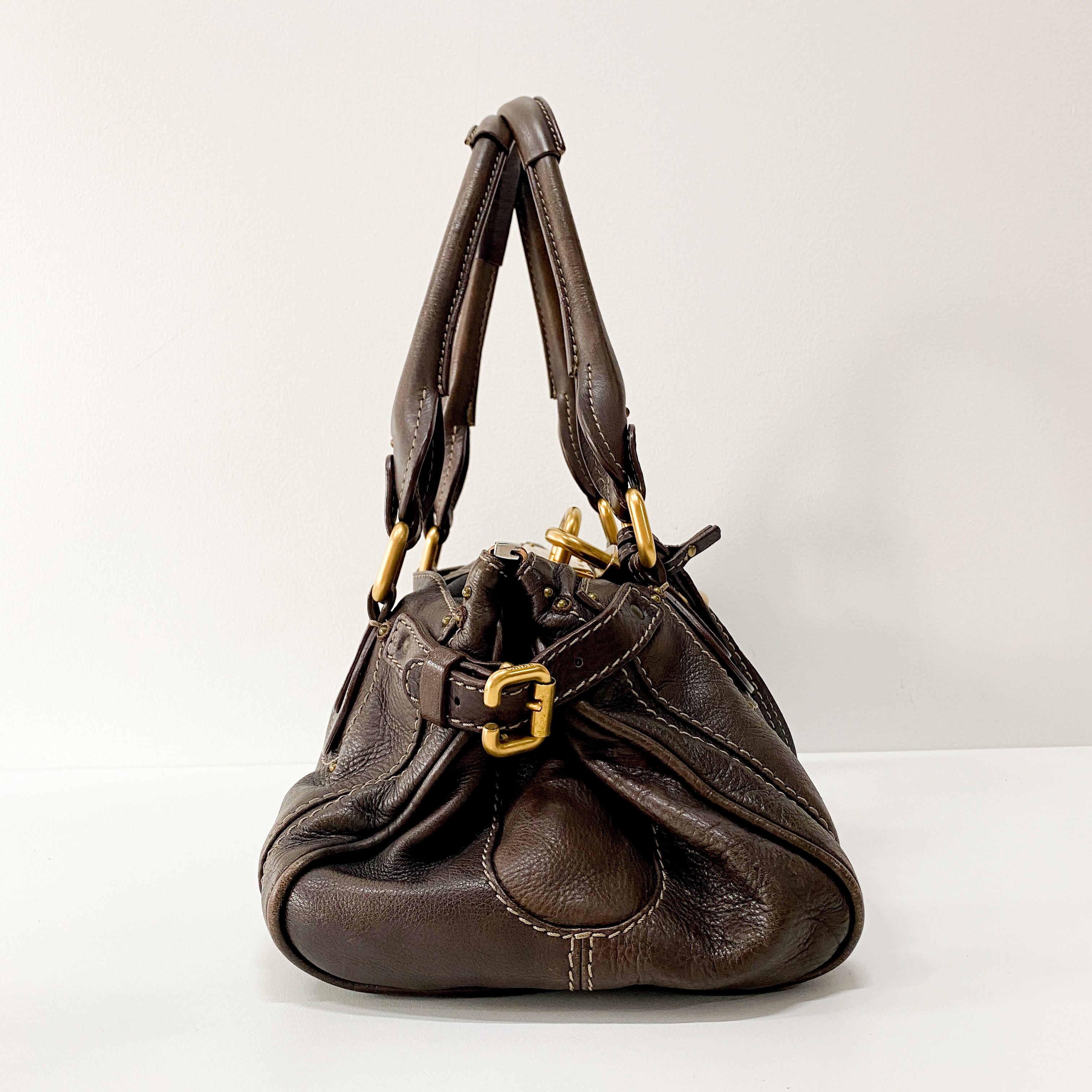 Paddington Brown Leather Shoulder Bag