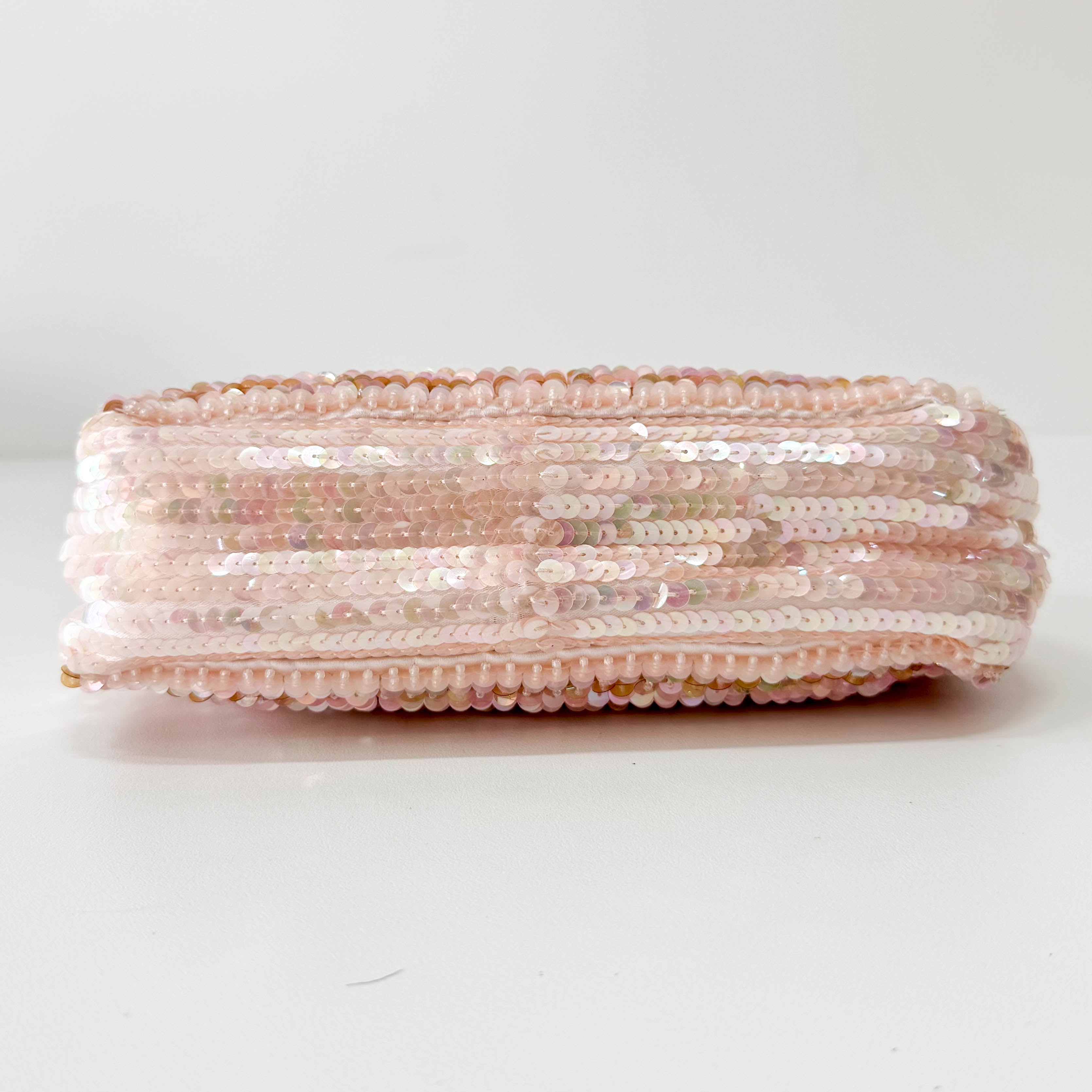 Pink Sparkle Sequin Pouch Shoulder Bag