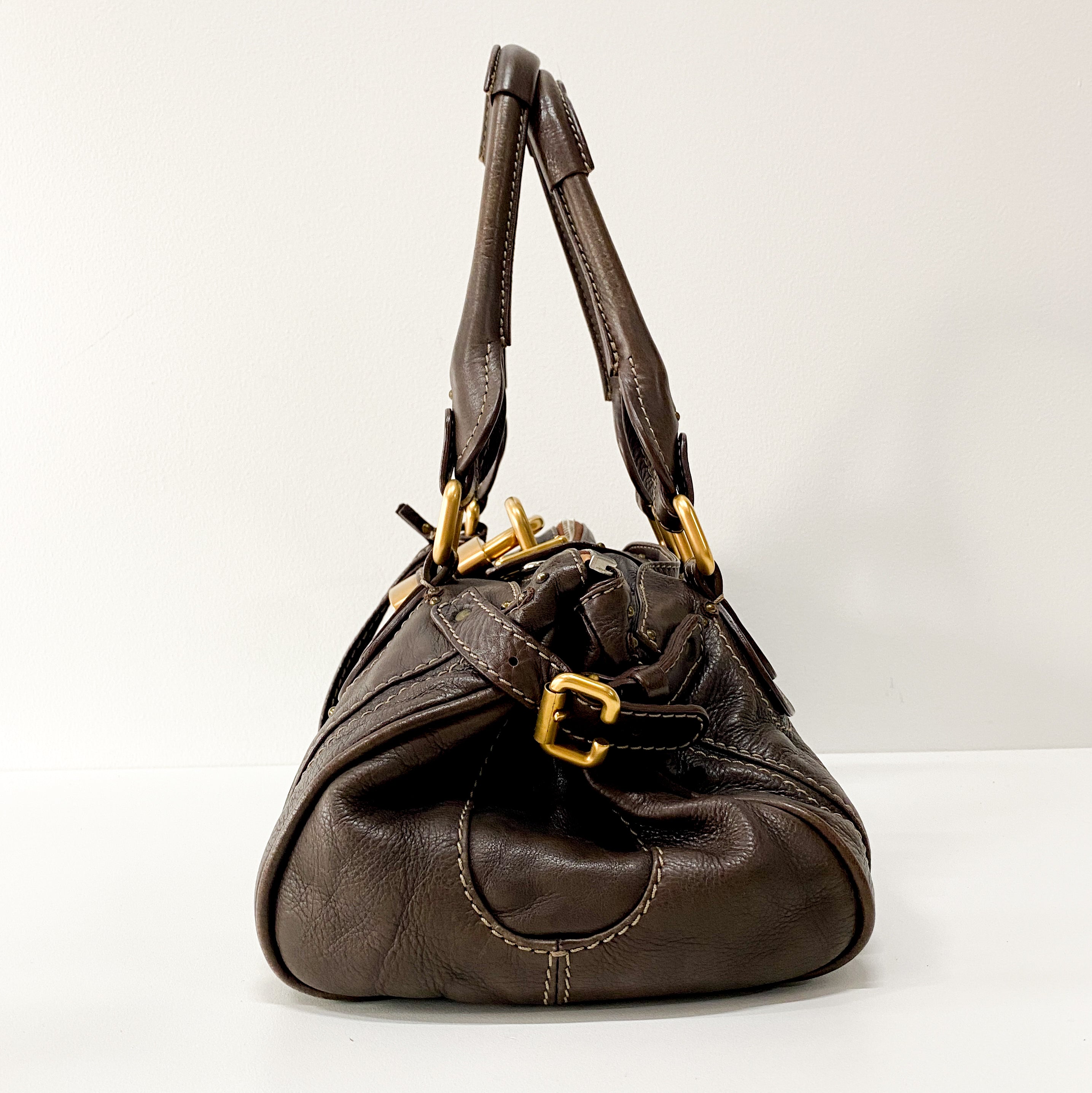 Paddington Brown Leather Shoulder Bag