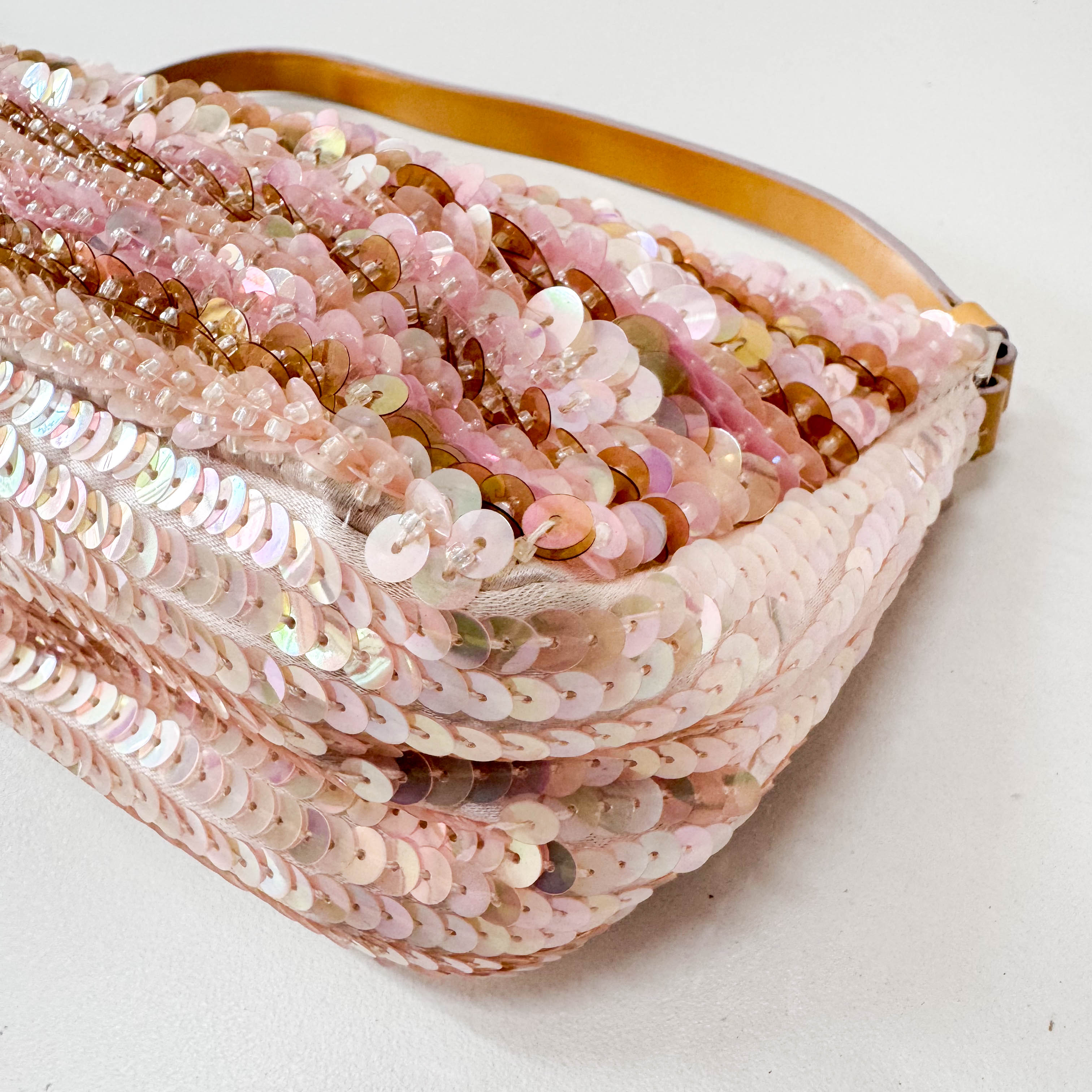 Pink Sparkle Sequin Pouch Shoulder Bag
