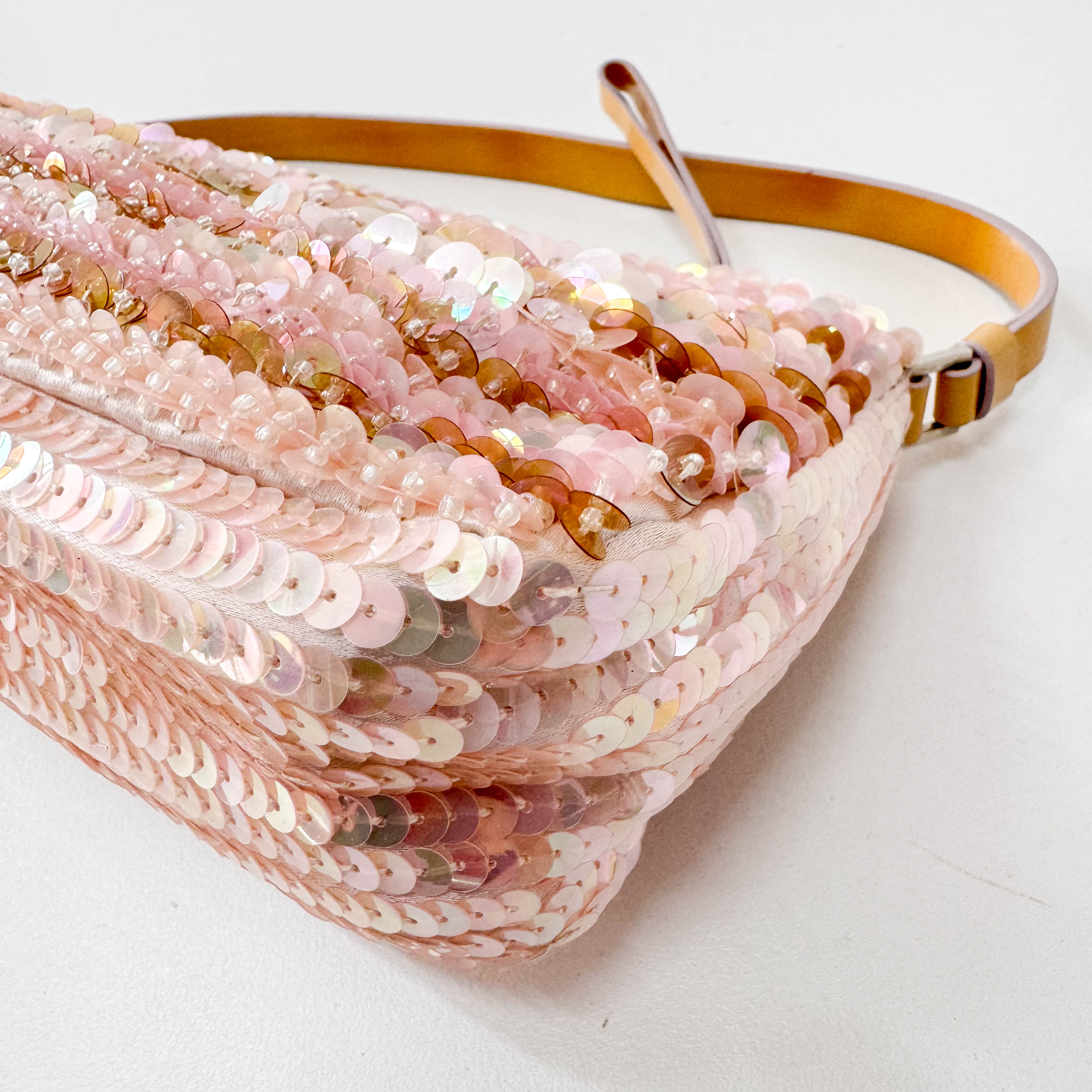 Pink Sparkle Sequin Pouch Shoulder Bag