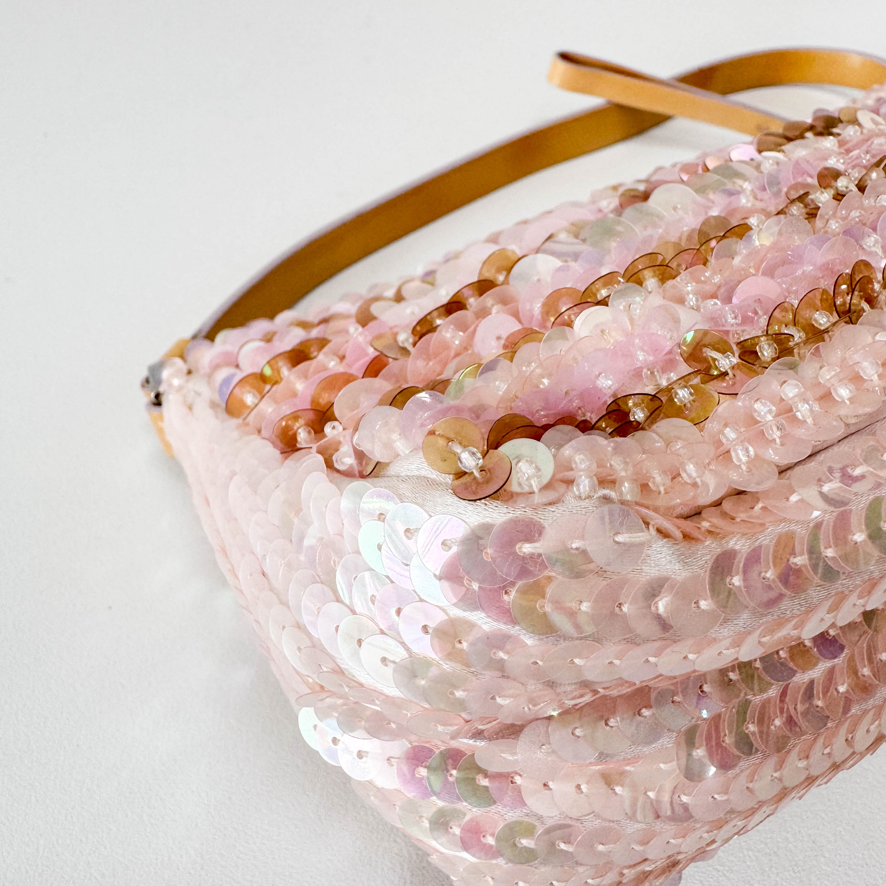 Pink Sparkle Sequin Pouch Shoulder Bag