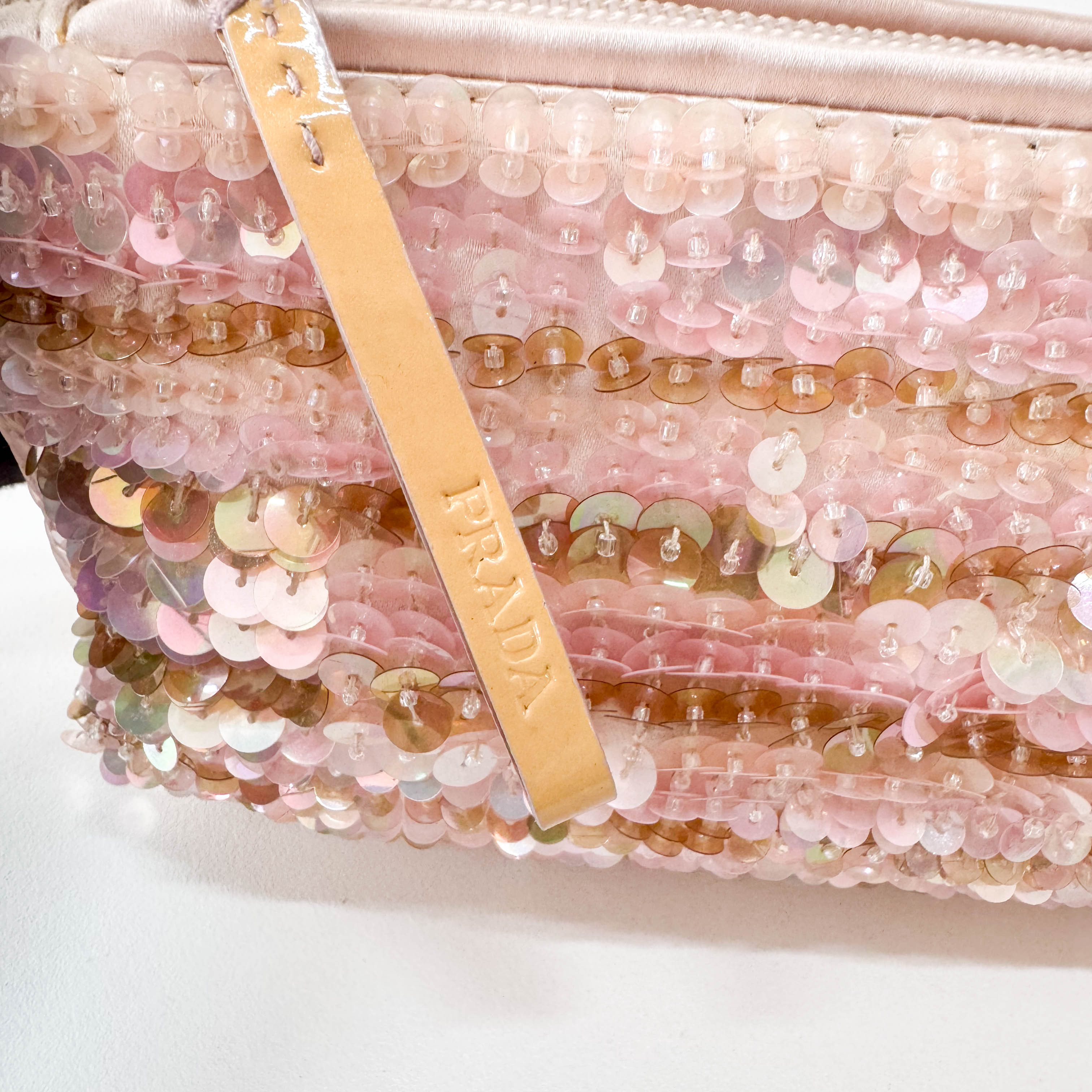 Pink Sparkle Sequin Pouch Shoulder Bag