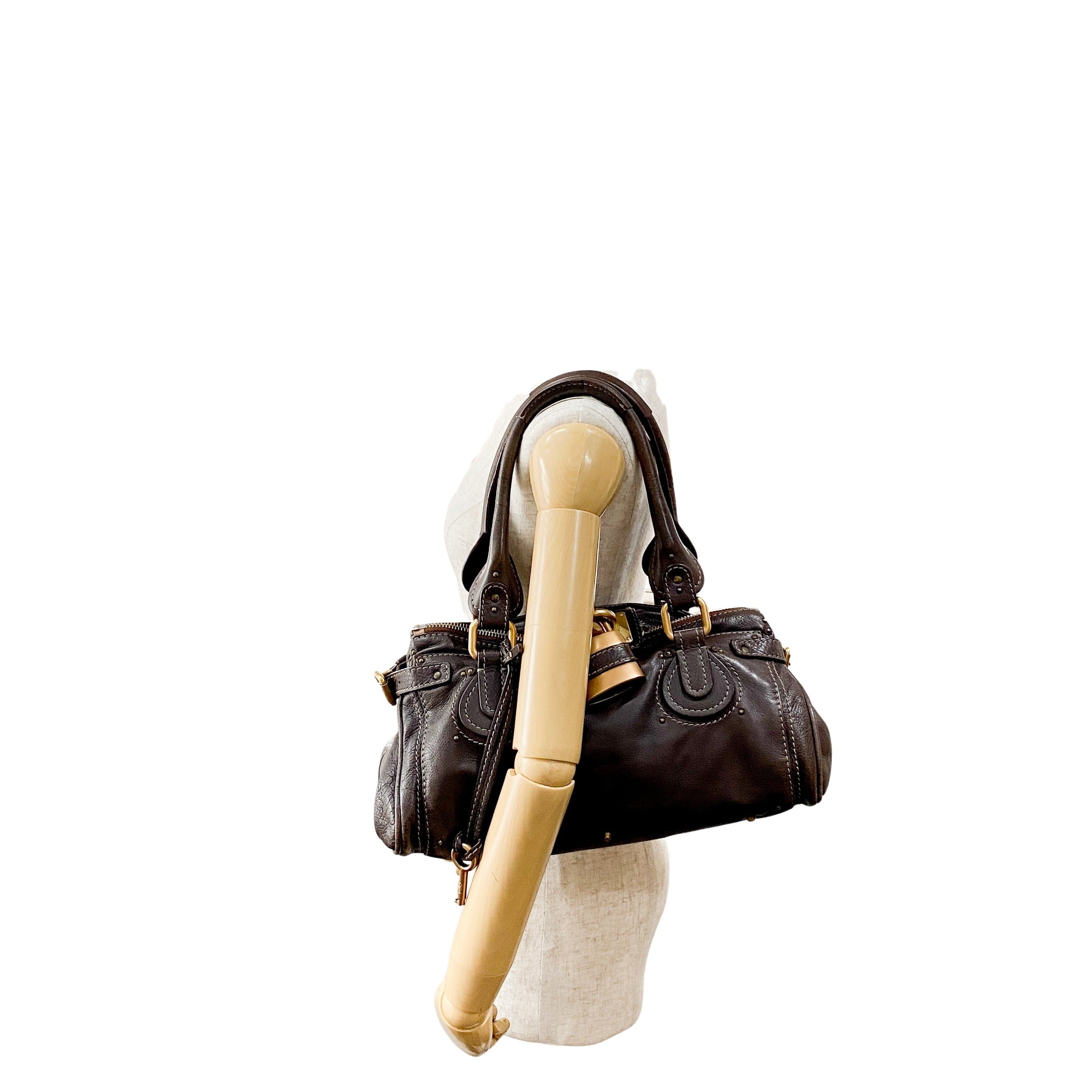 Paddington Brown Leather Shoulder Bag