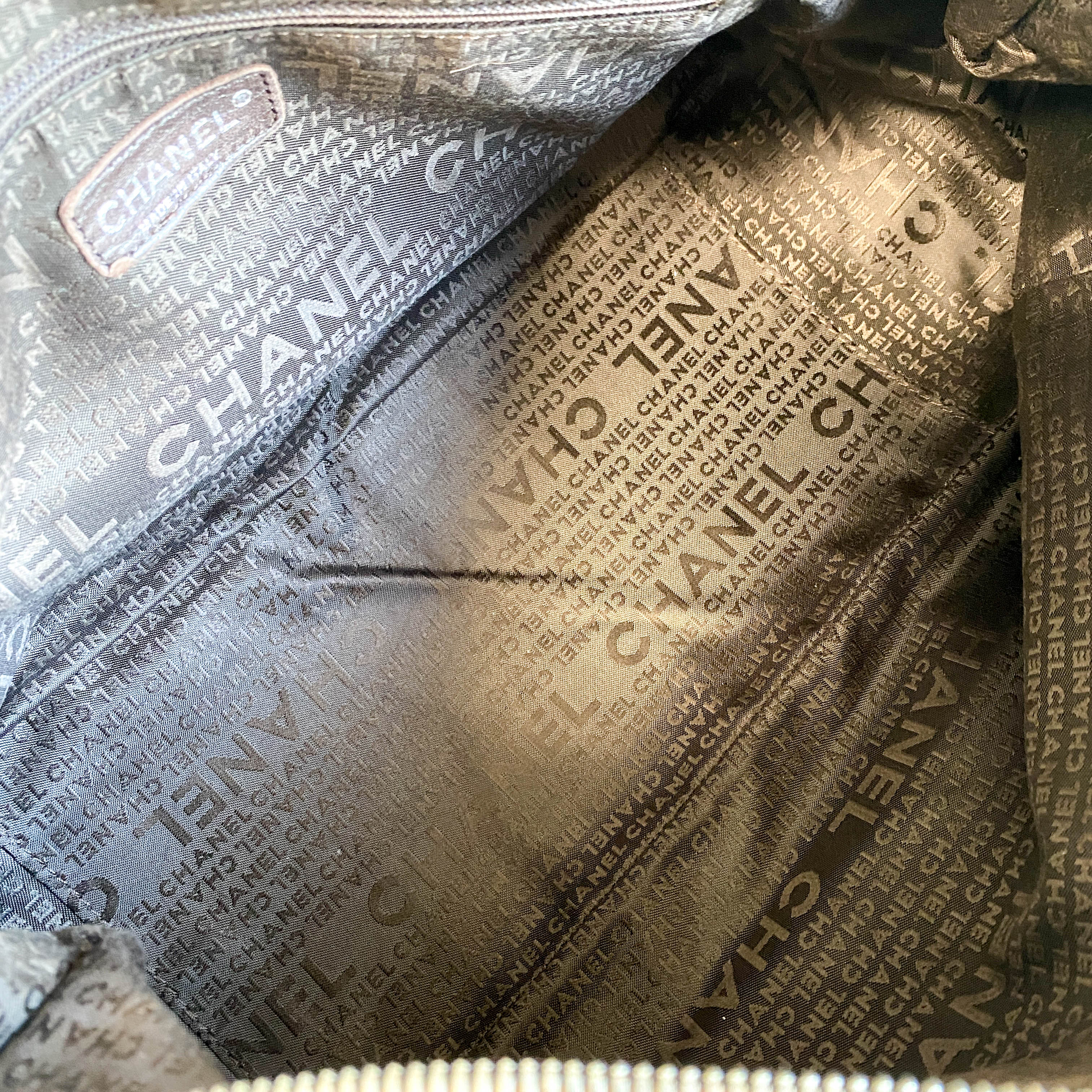 Y2K Vintage Brown Leather Top Handle Bag