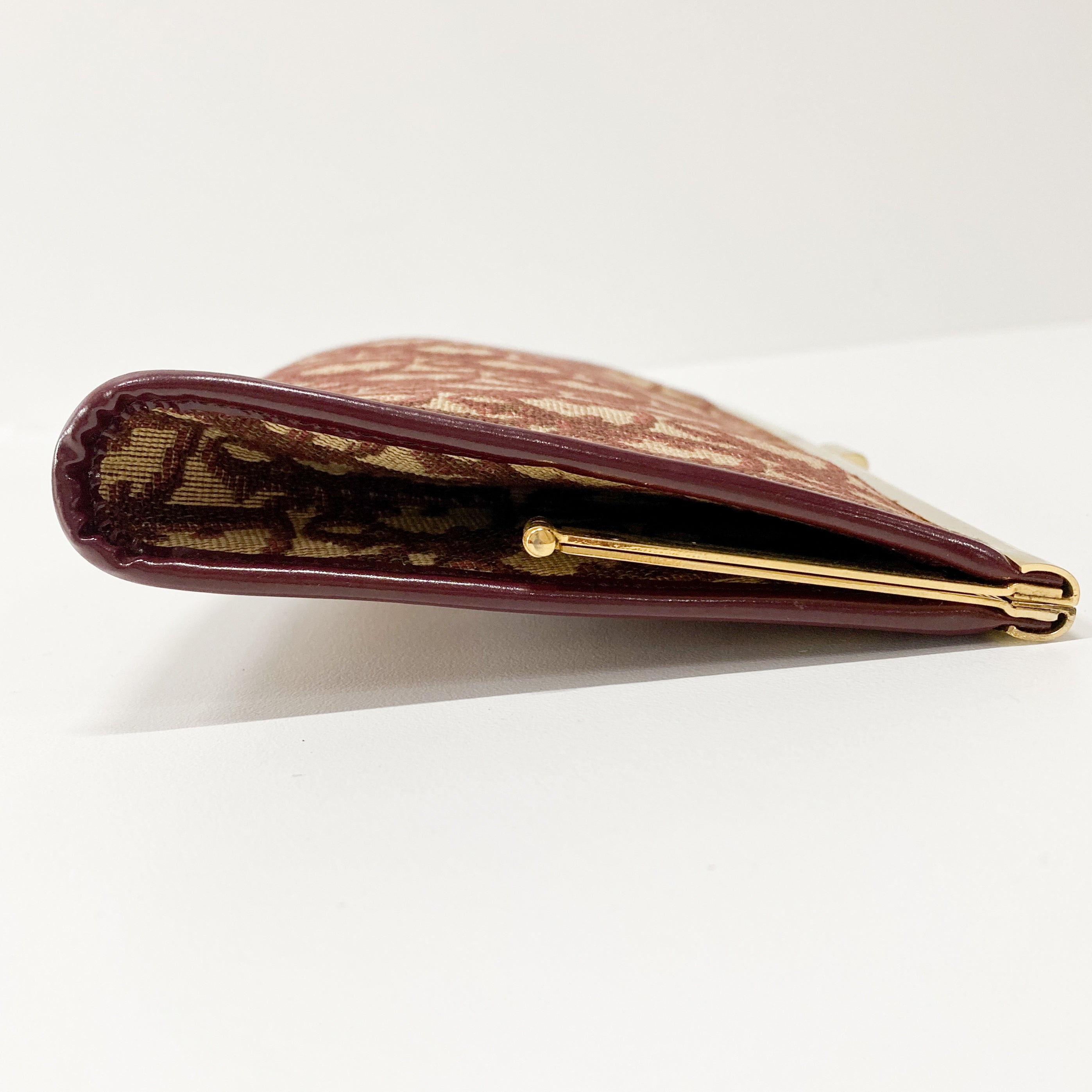 Burgundy Trotter Clutch Bag