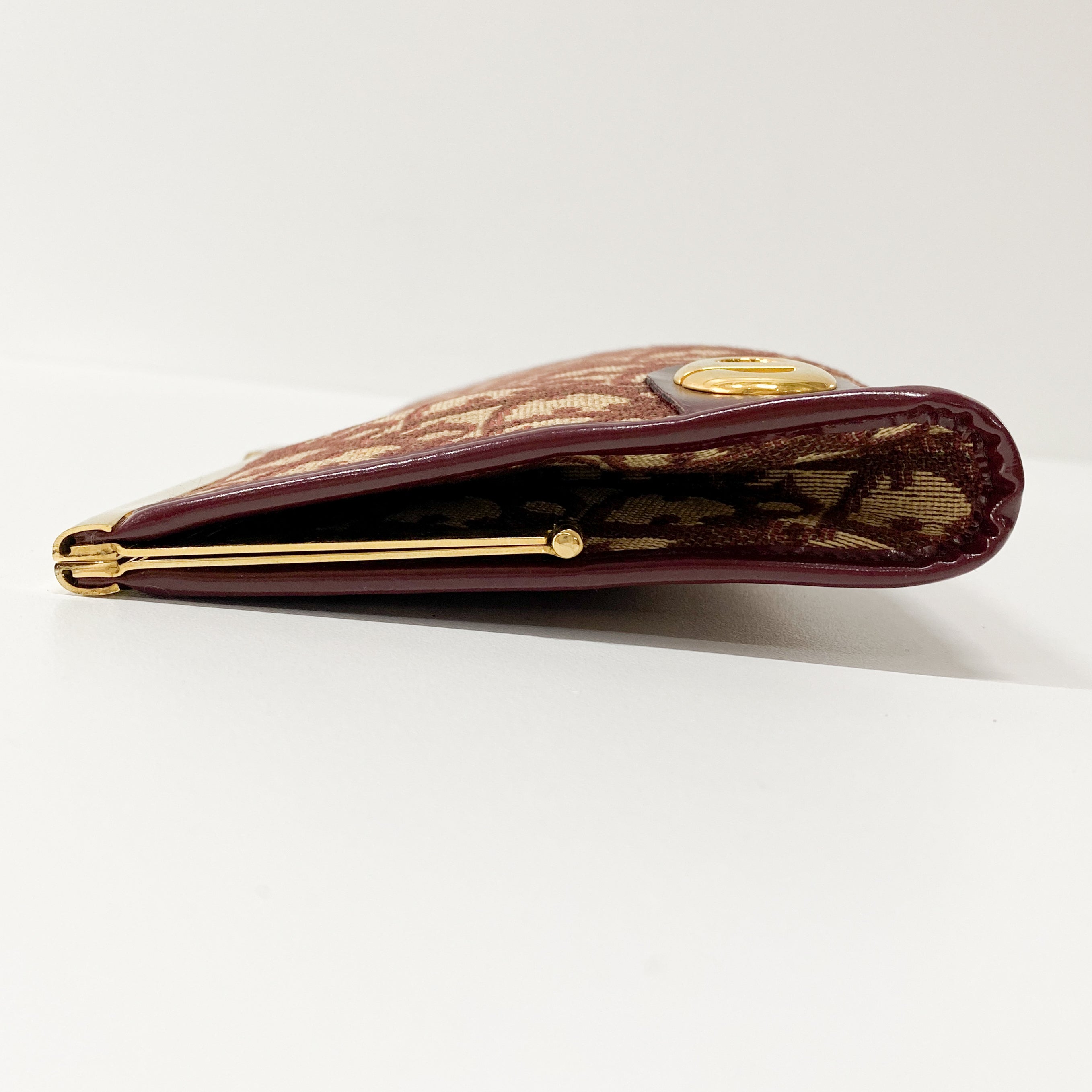 Burgundy Trotter Clutch Bag