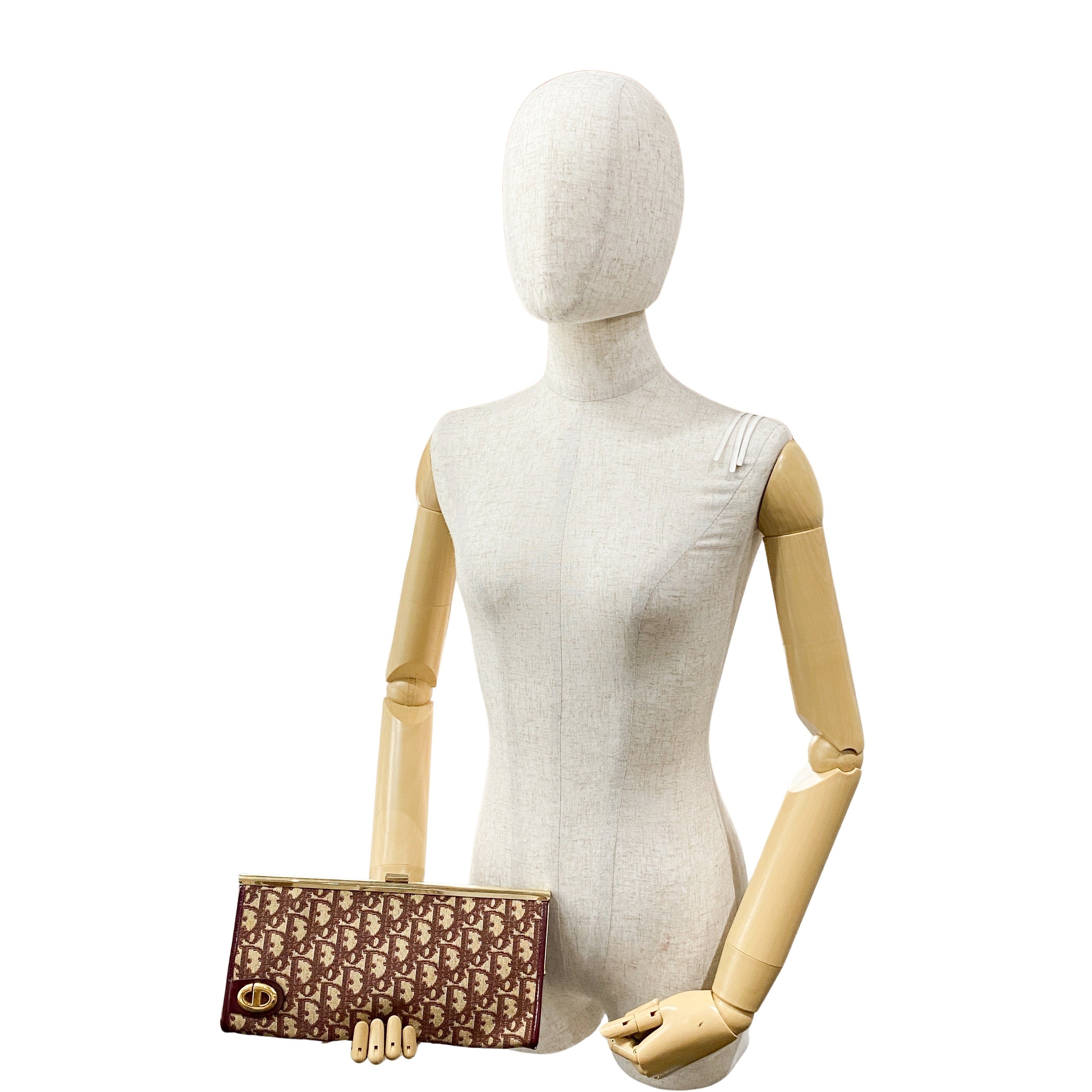 Burgundy Trotter Clutch Bag