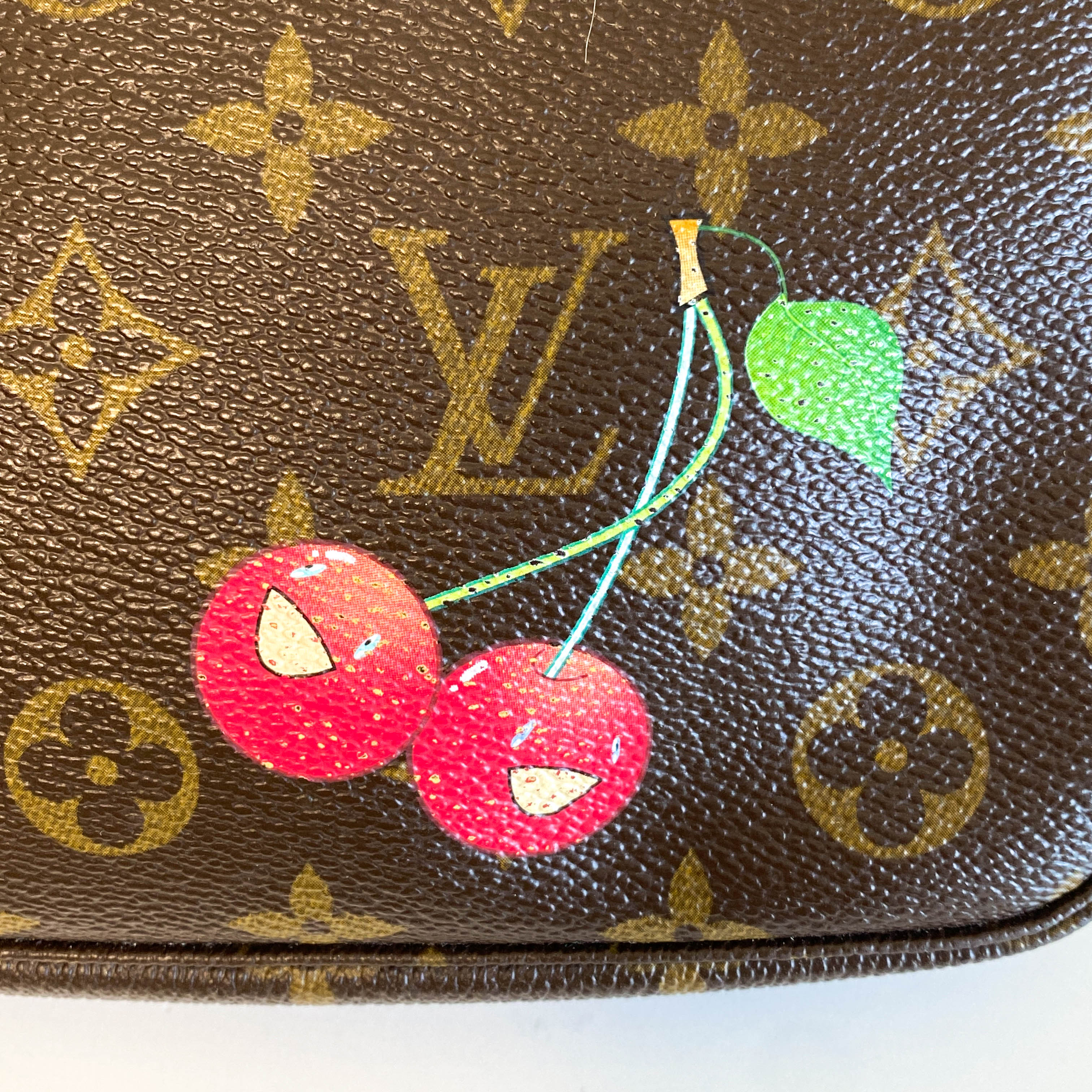Louis Vuitton x Takashi Murakami Monogram Cherry Pochette Accessoire
