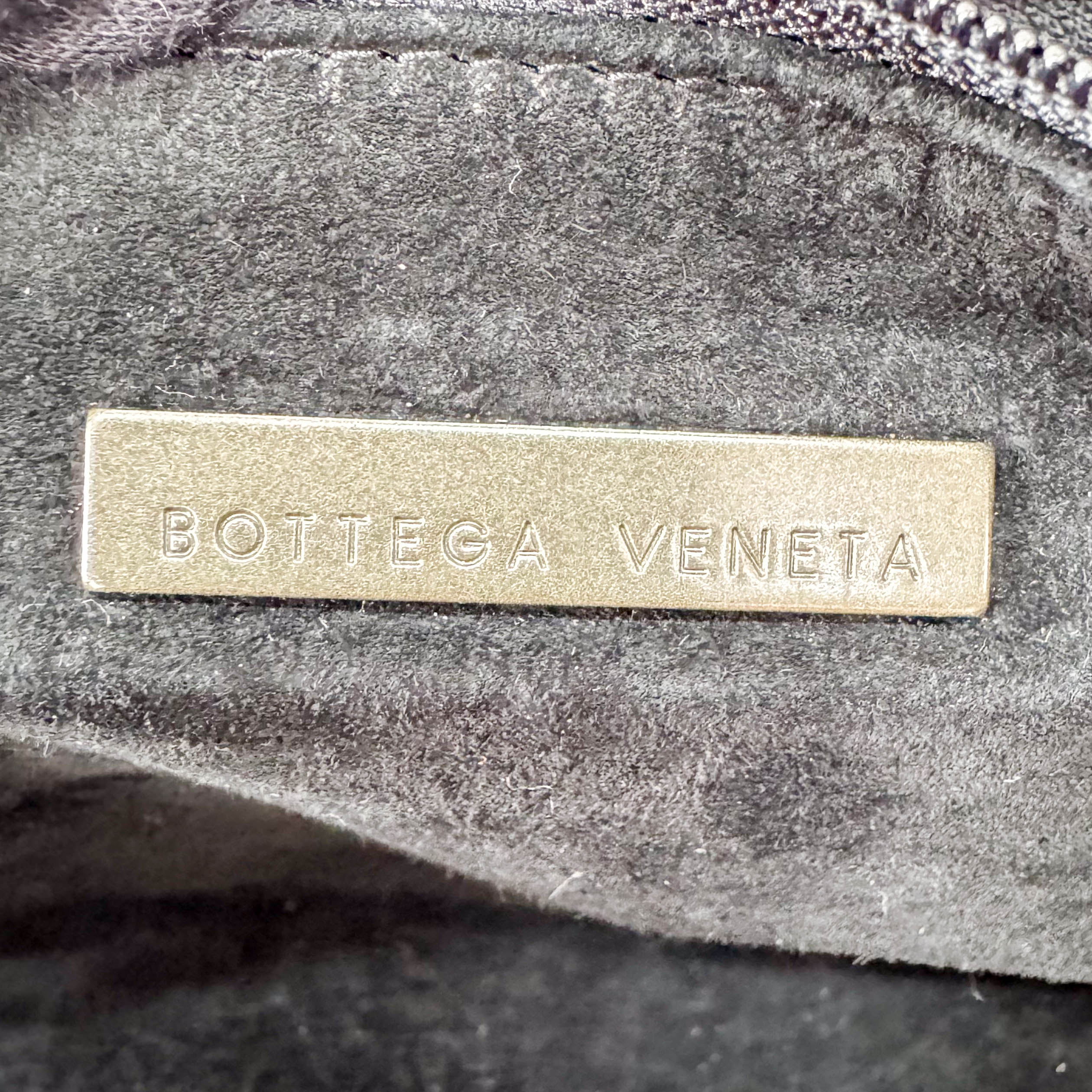 Intrecciato Navy Top Handle Bag