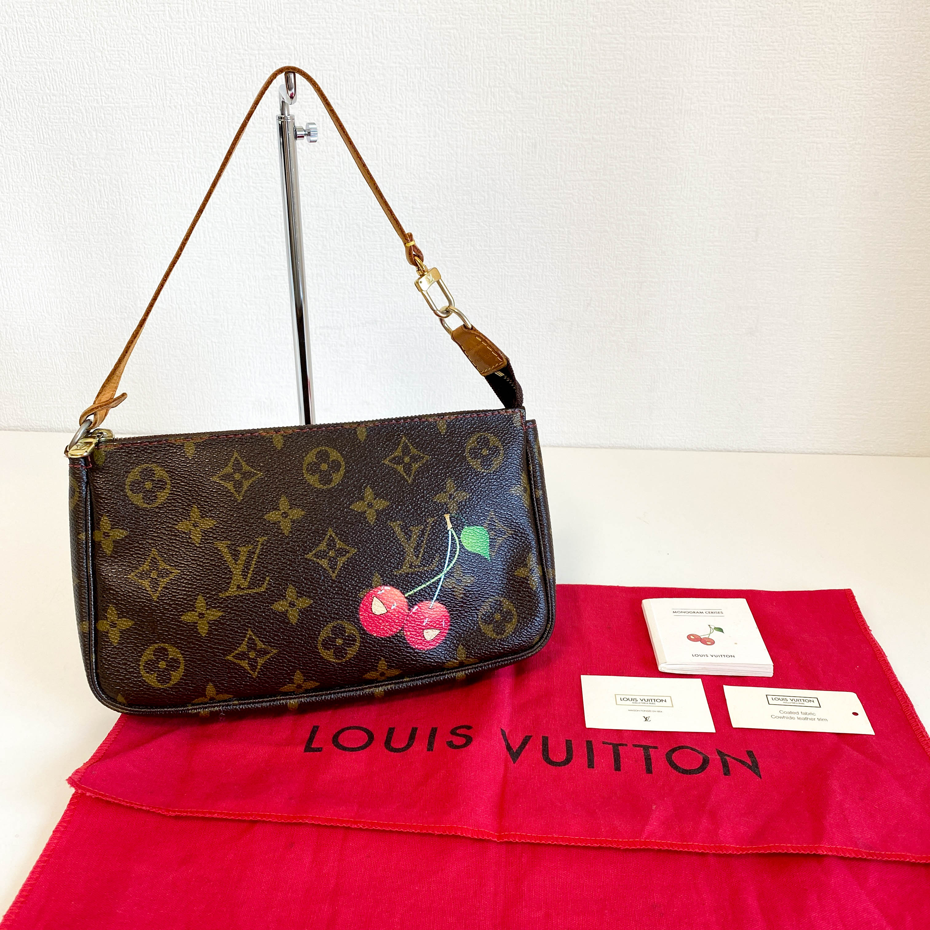 Louis Vuitton x Takashi Murakami Monogram Cherry Pochette Accessoire