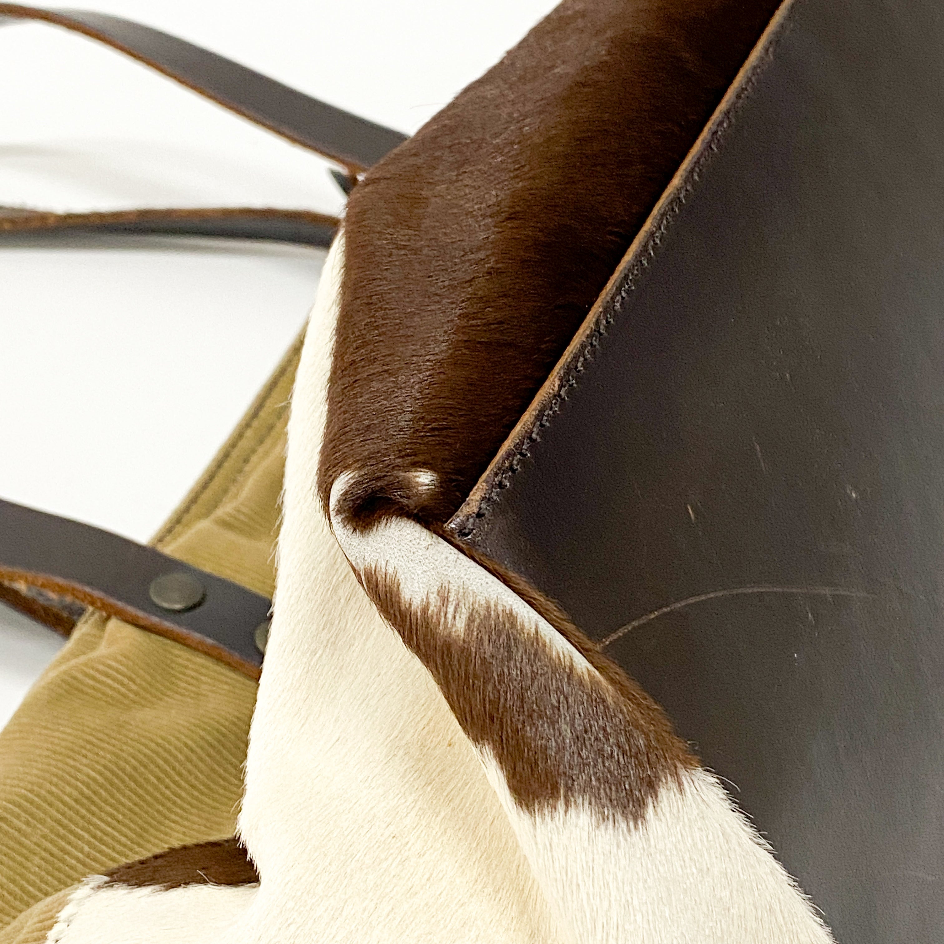 Archive Brown Pony Hair Shoulder Bag