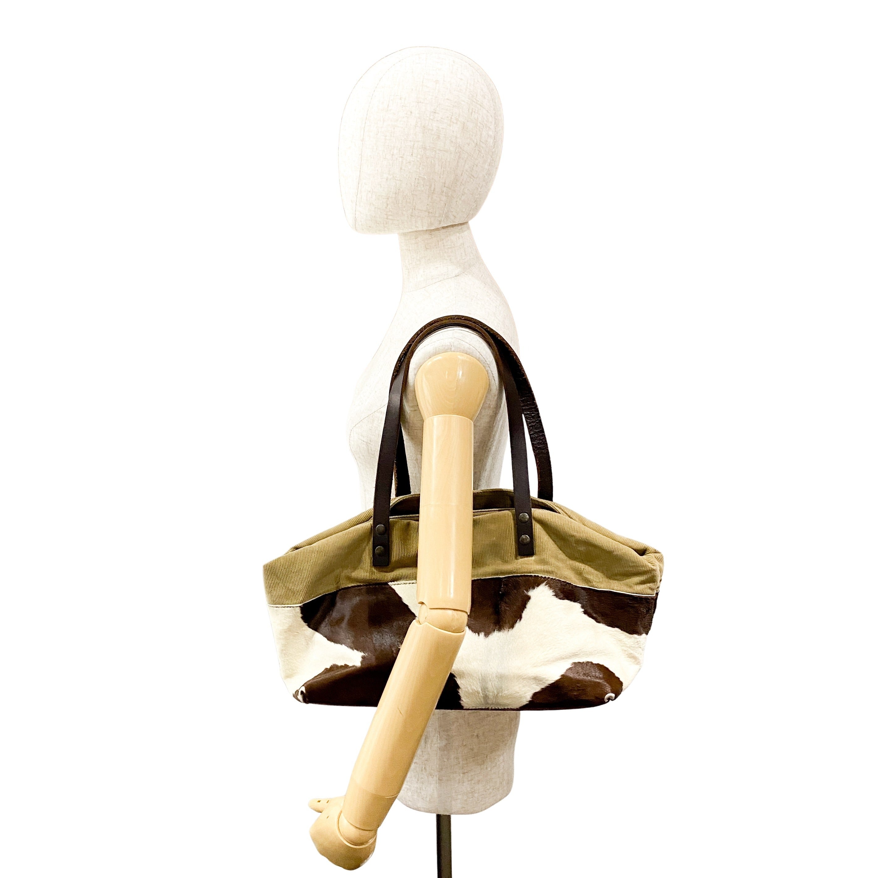 Archive Brown Pony Hair Shoulder Bag