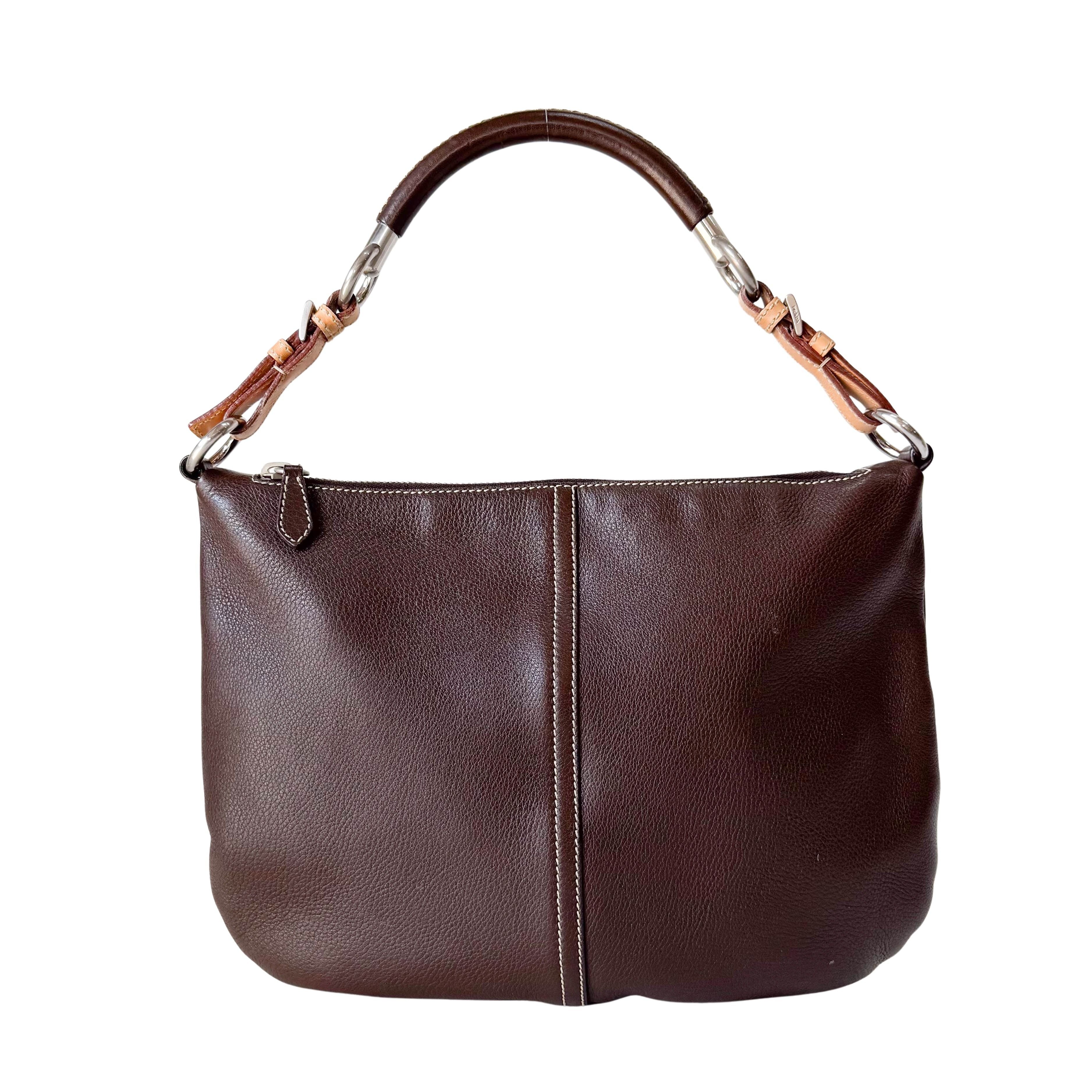 Brown Leather Shoulder Bag