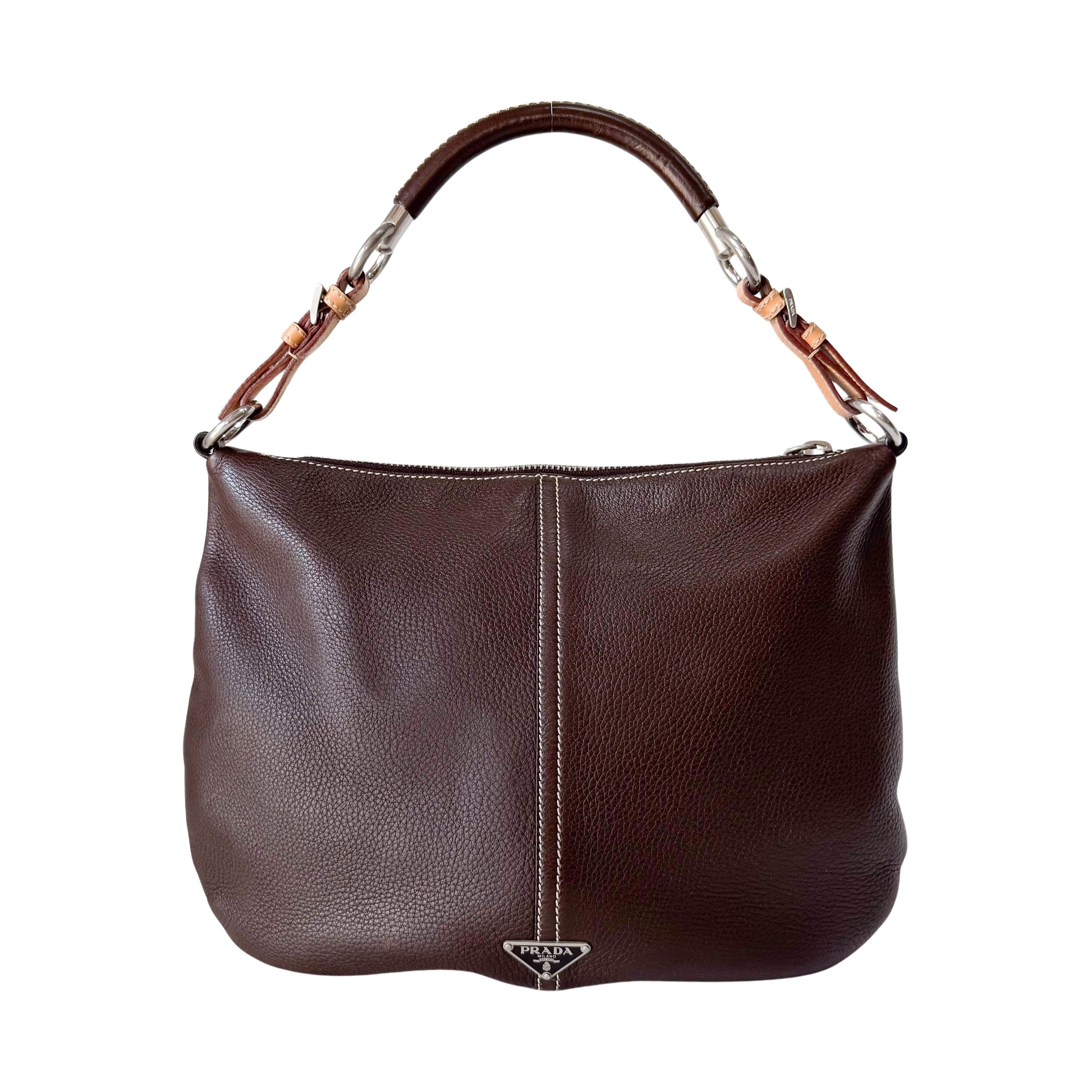Brown Leather Shoulder Bag