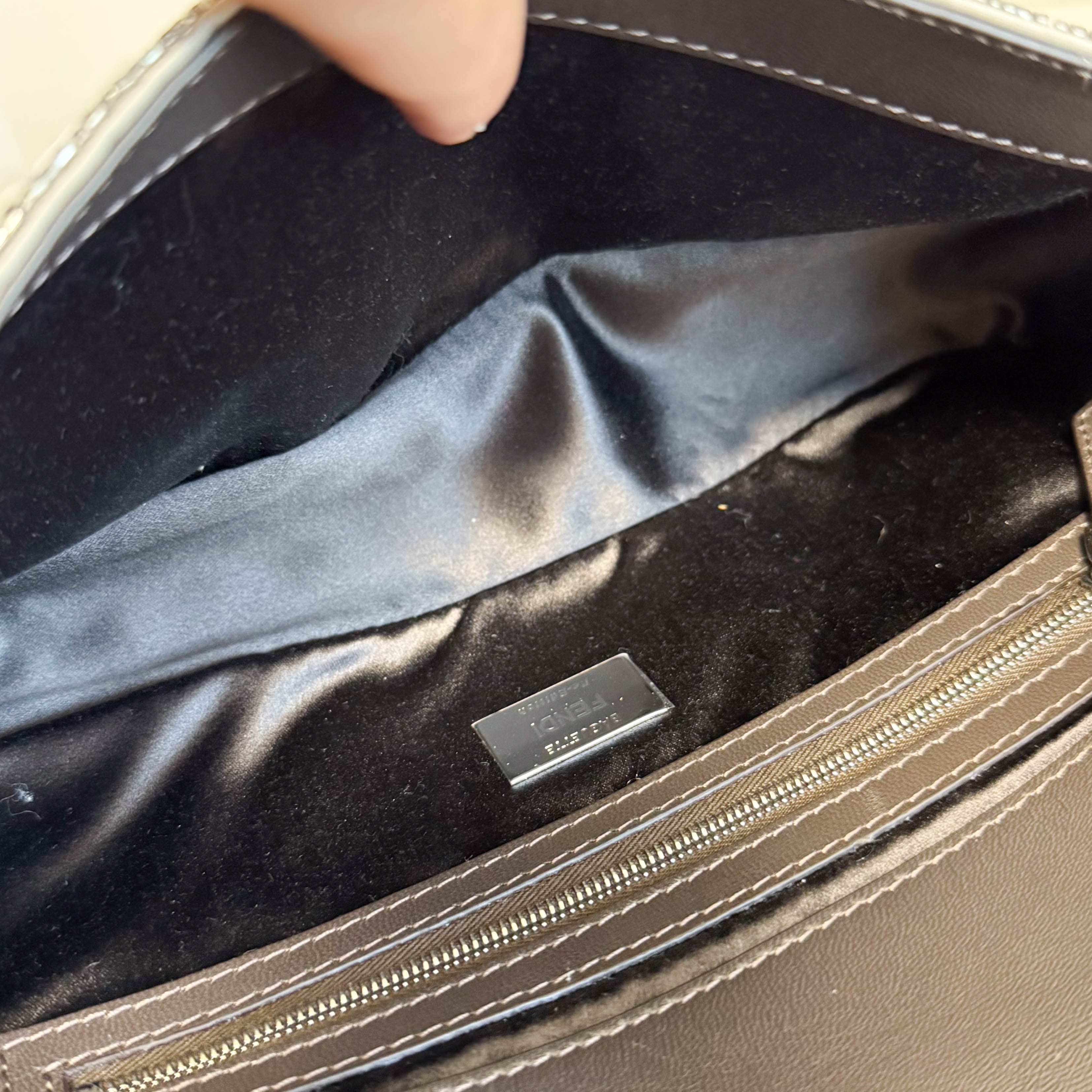 Baguette Silver Sequin Shoulder Bag