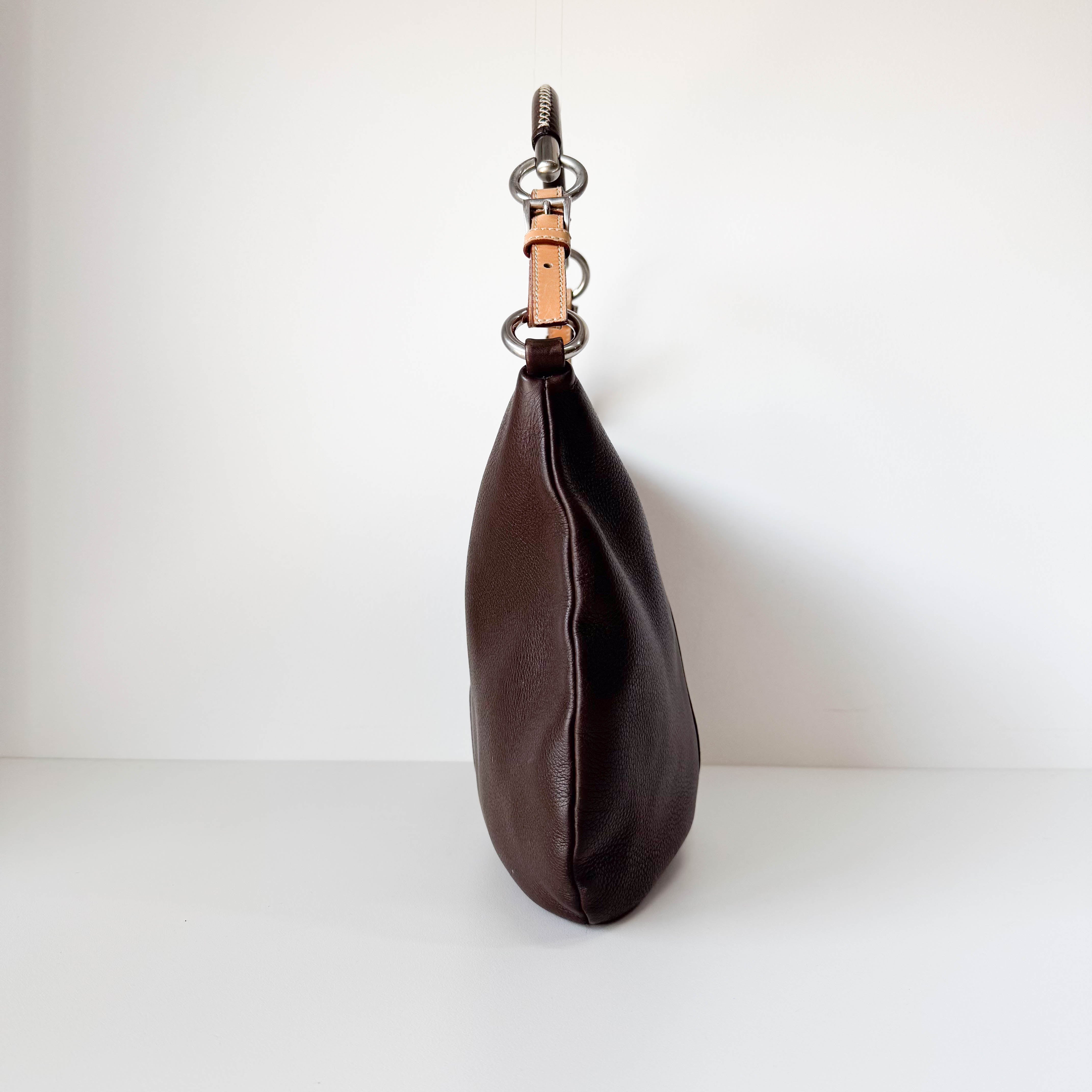Brown Leather Shoulder Bag