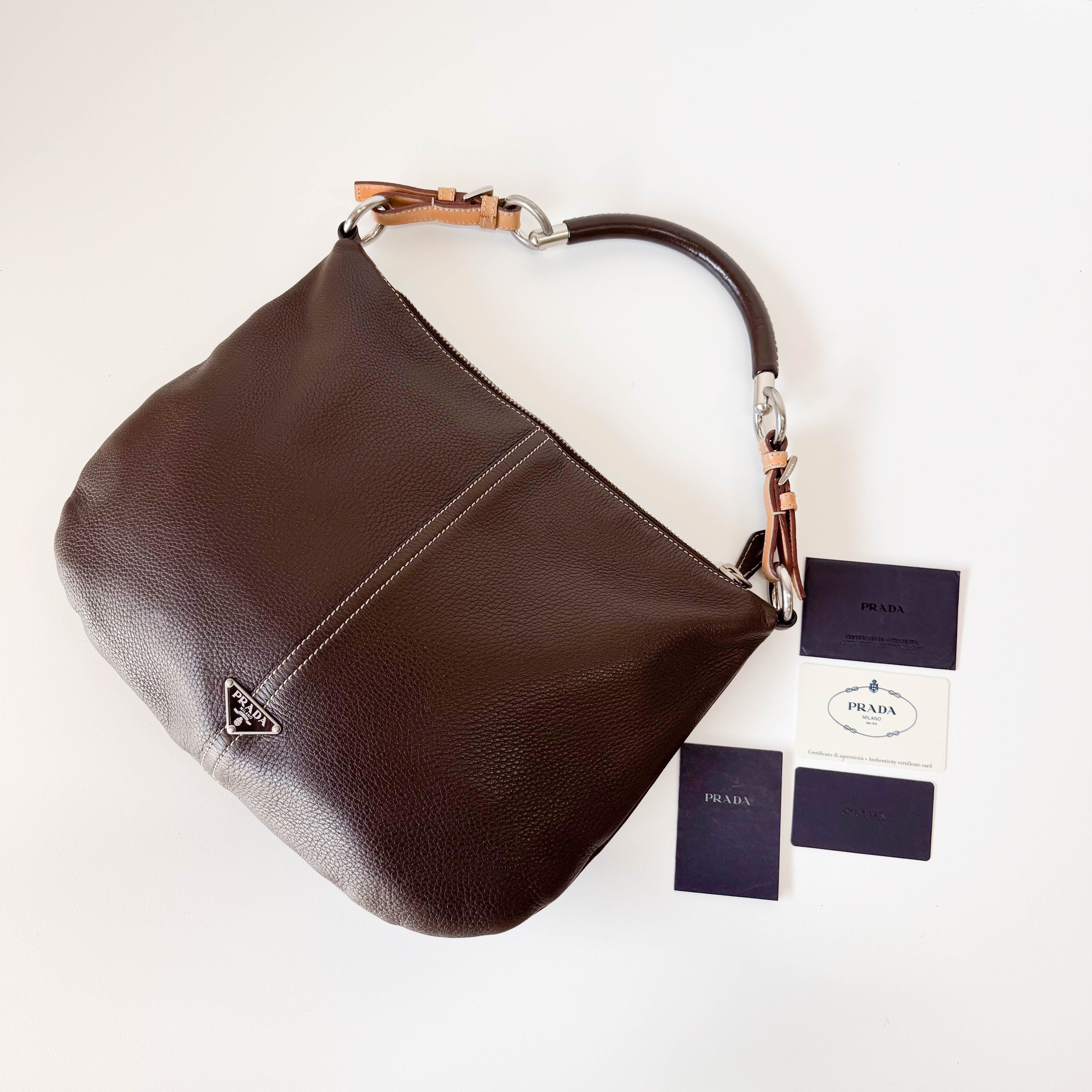 Brown Leather Shoulder Bag