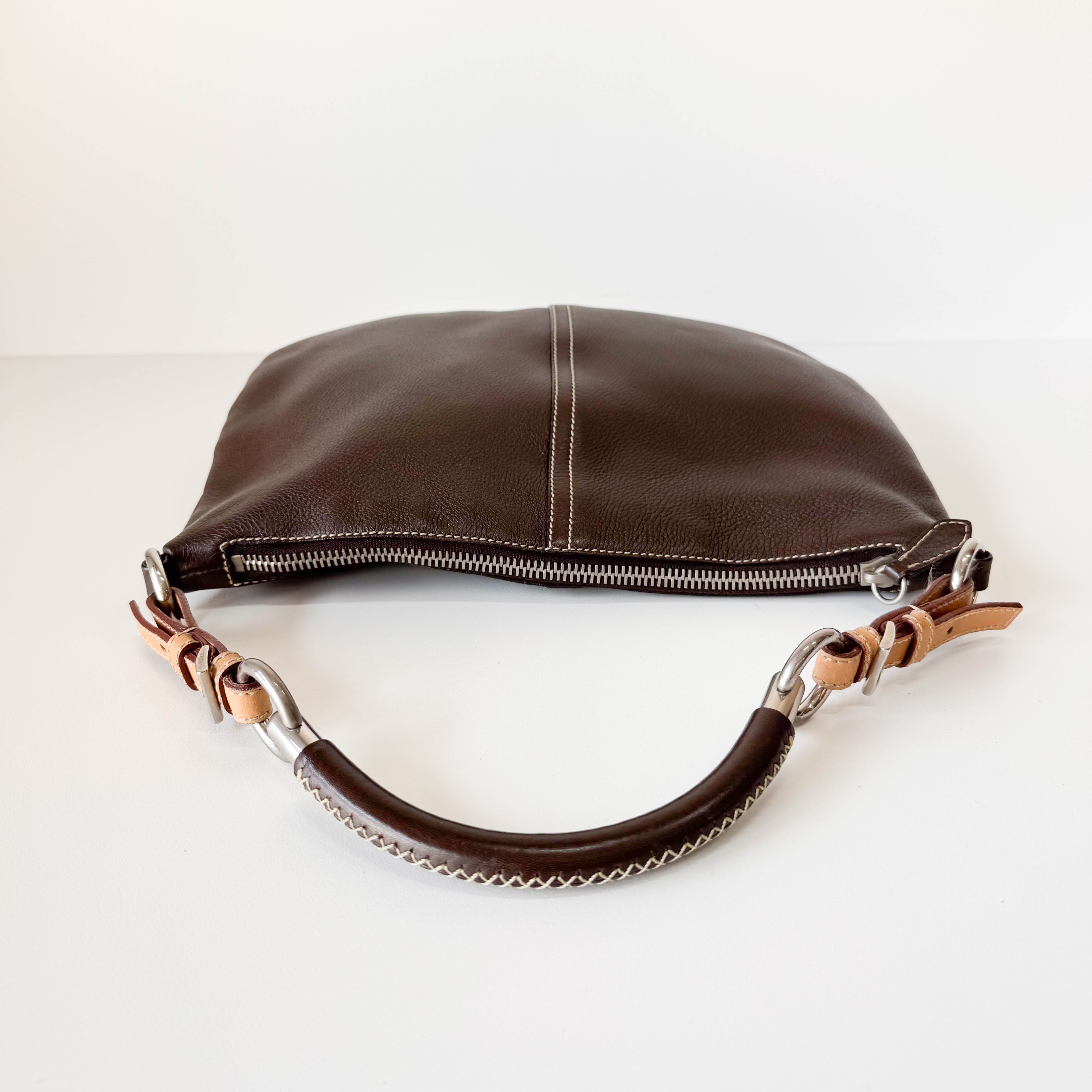 Brown Leather Shoulder Bag