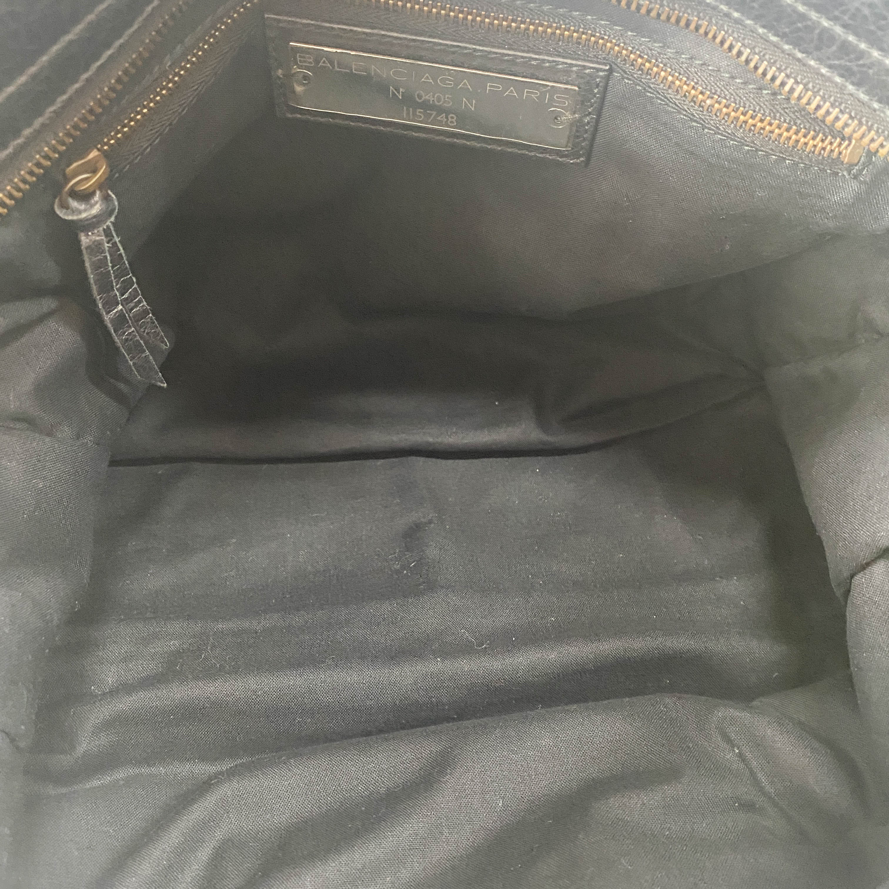 The City Black Leather Two Way Bag