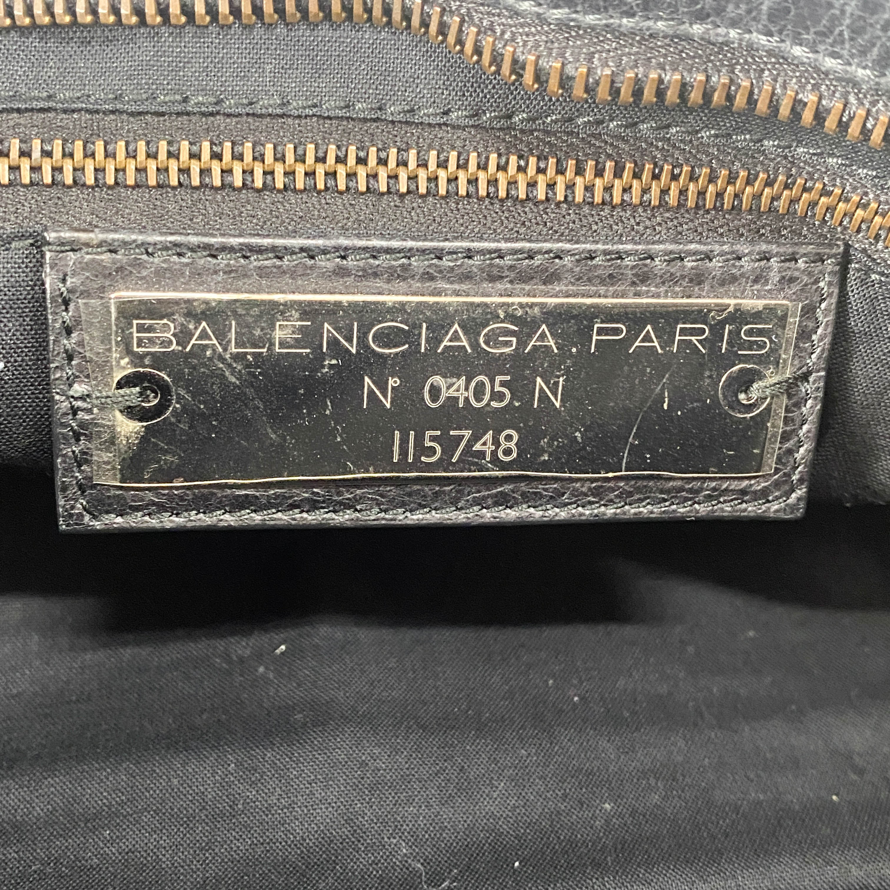 The City Black Leather Two Way Bag