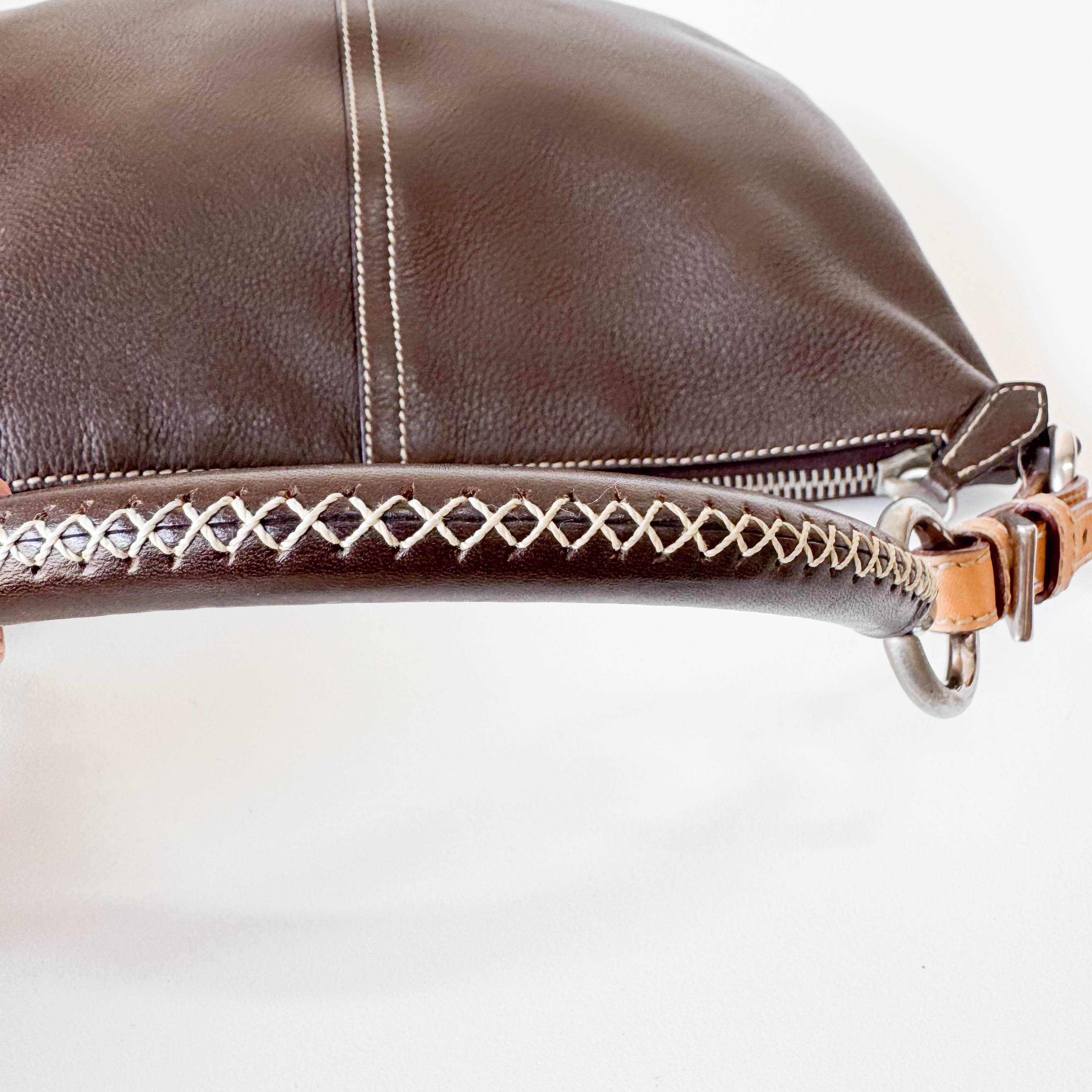 Brown Leather Shoulder Bag