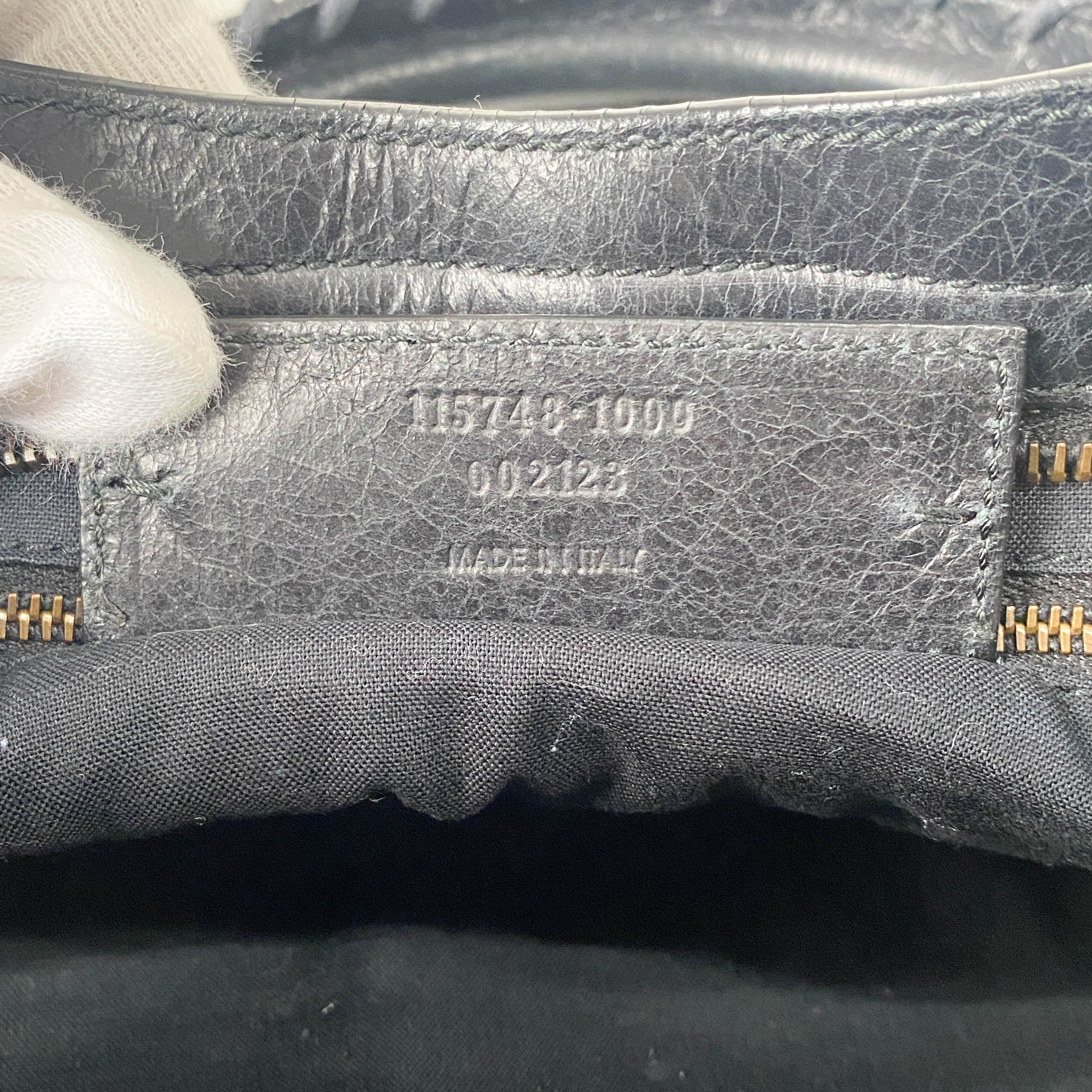 The City Black Leather Two Way Bag