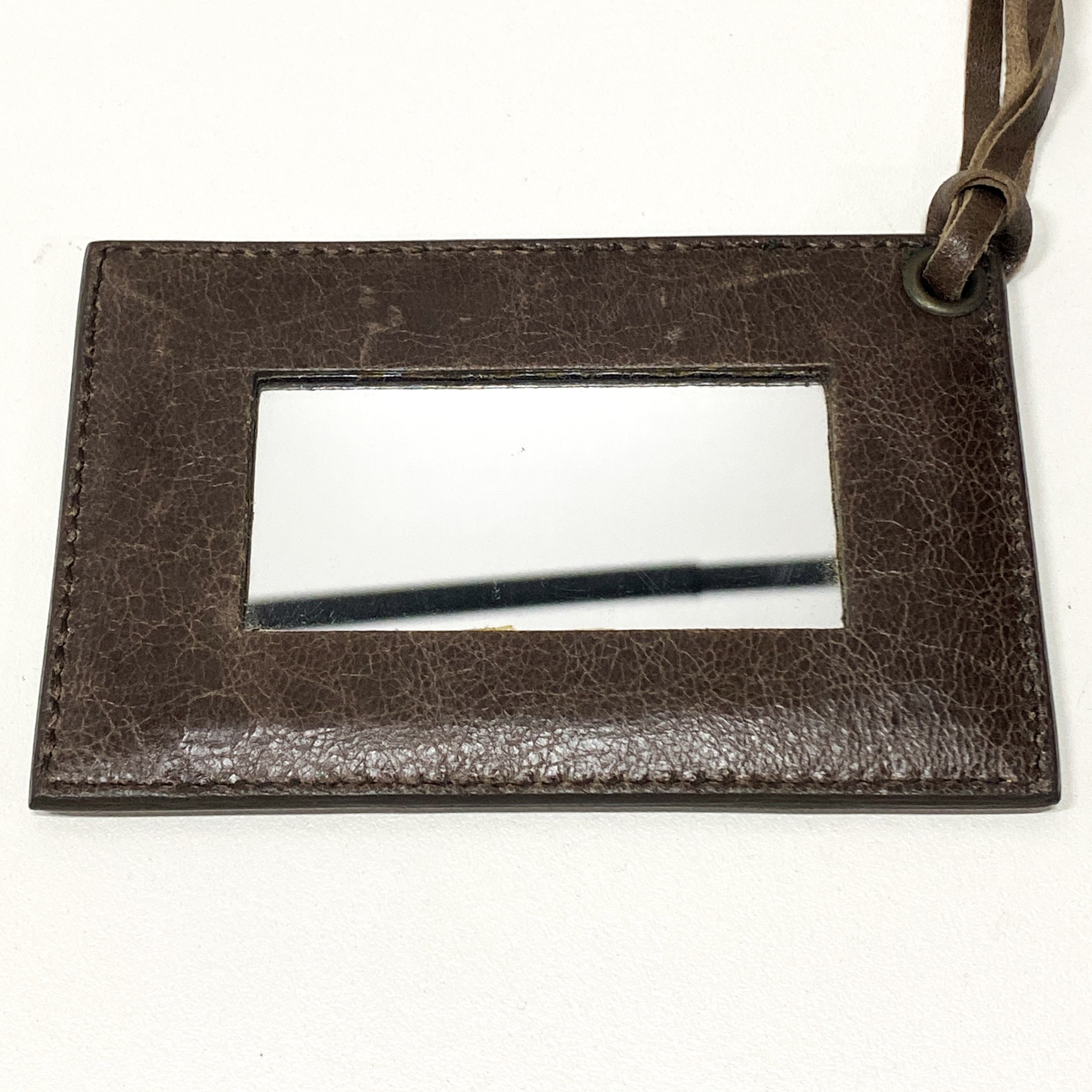 The First Brown Leather Hand Bag