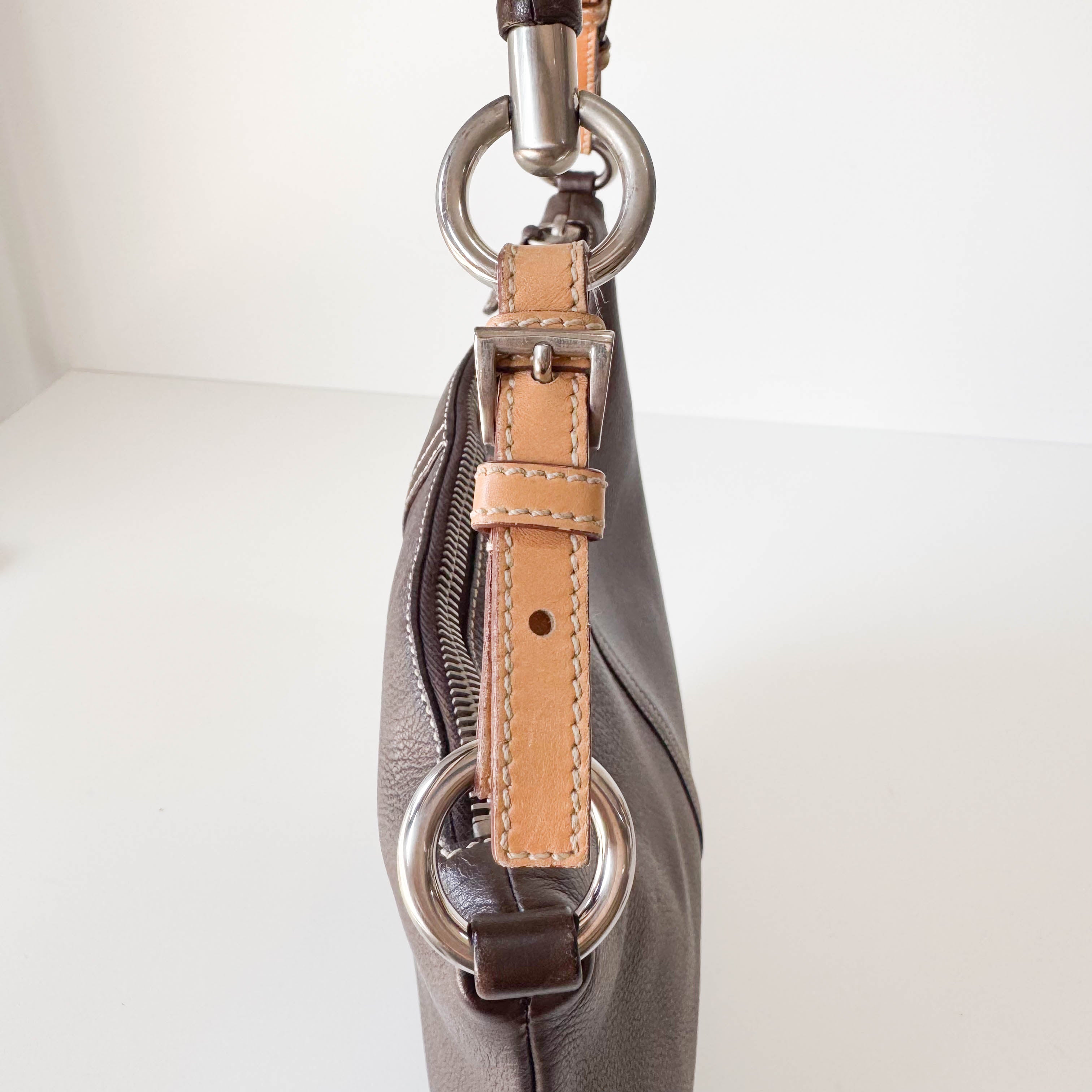 Brown Leather Shoulder Bag