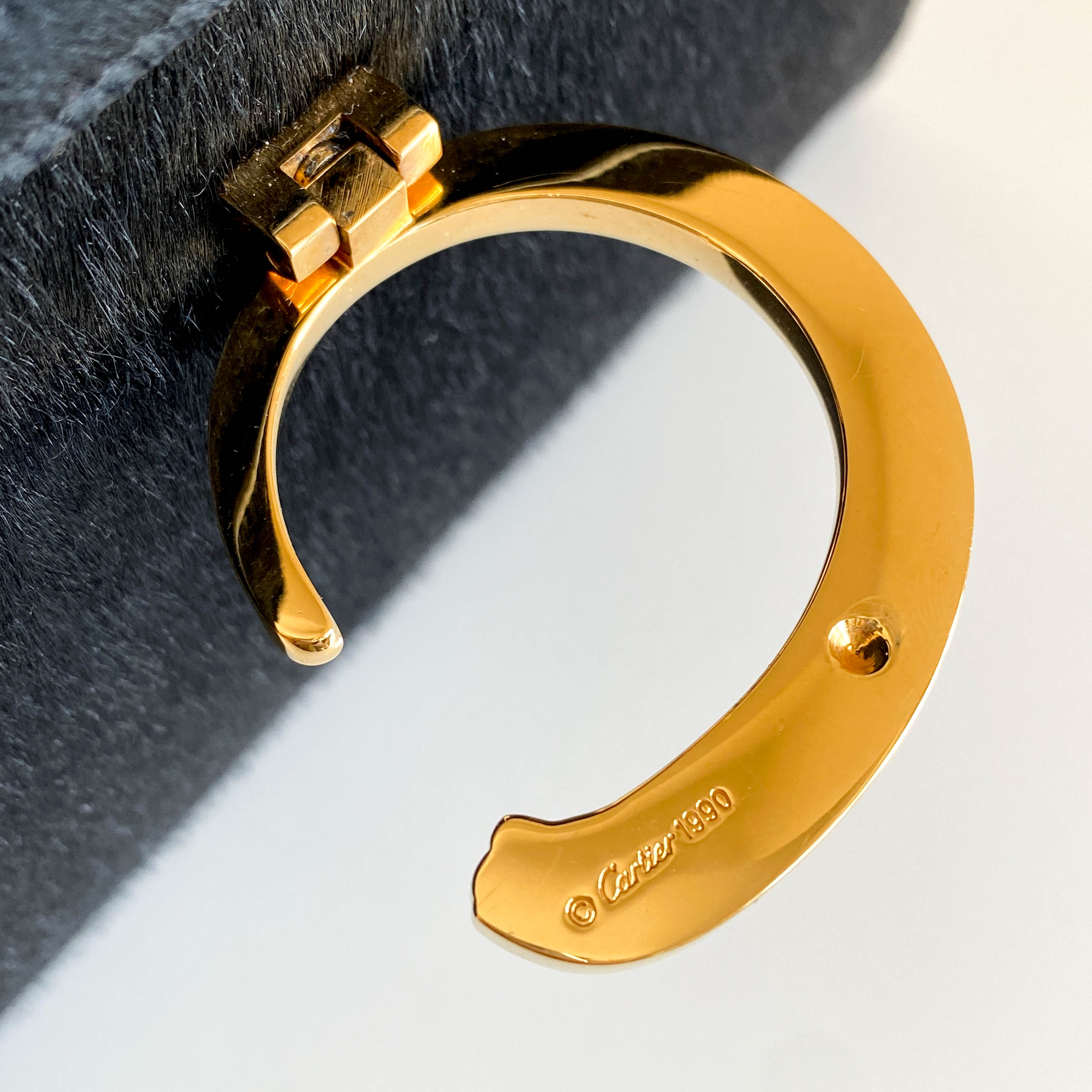 Panthère Black Pony Haire Top Handle Bag