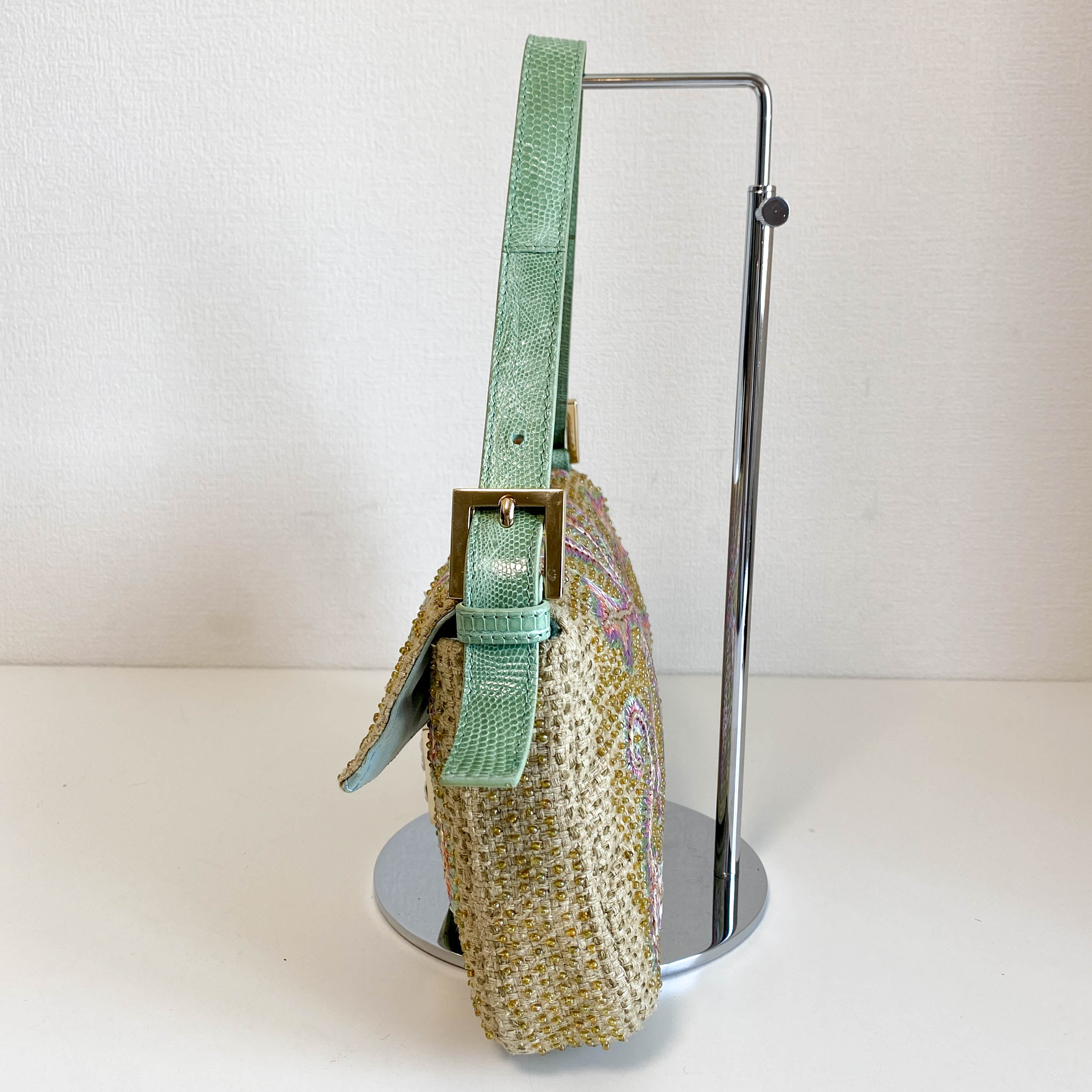Limited Edition Baguette Embroidered with Beads Shoulder Bag