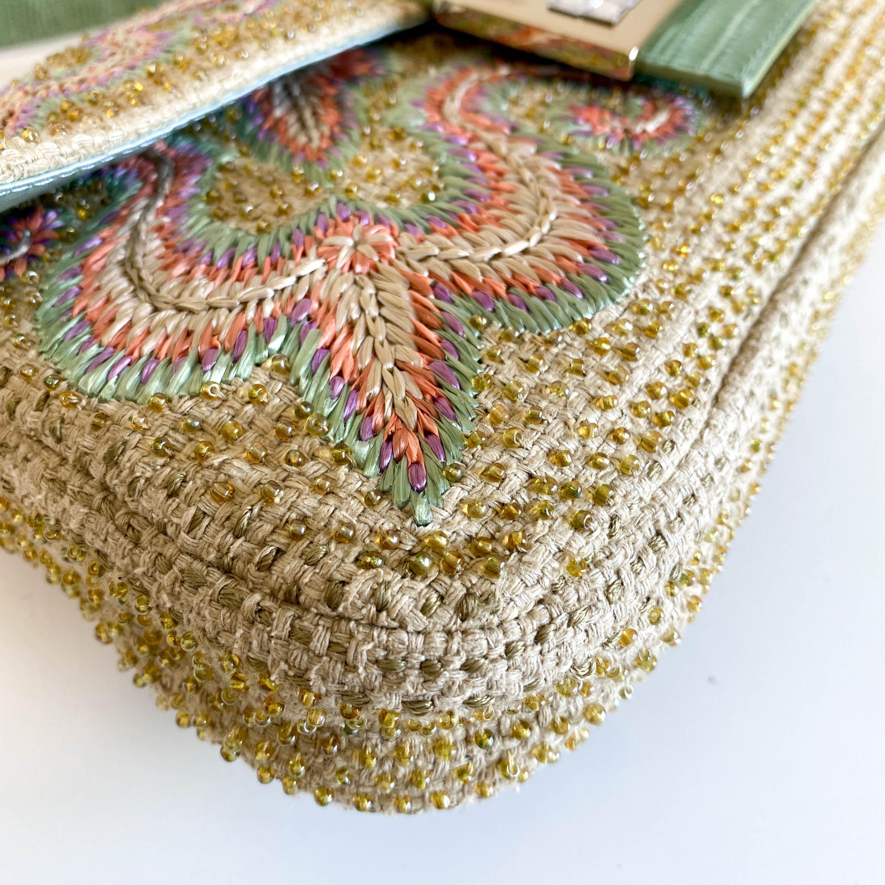 Limited Edition Baguette Embroidered with Beads Shoulder Bag