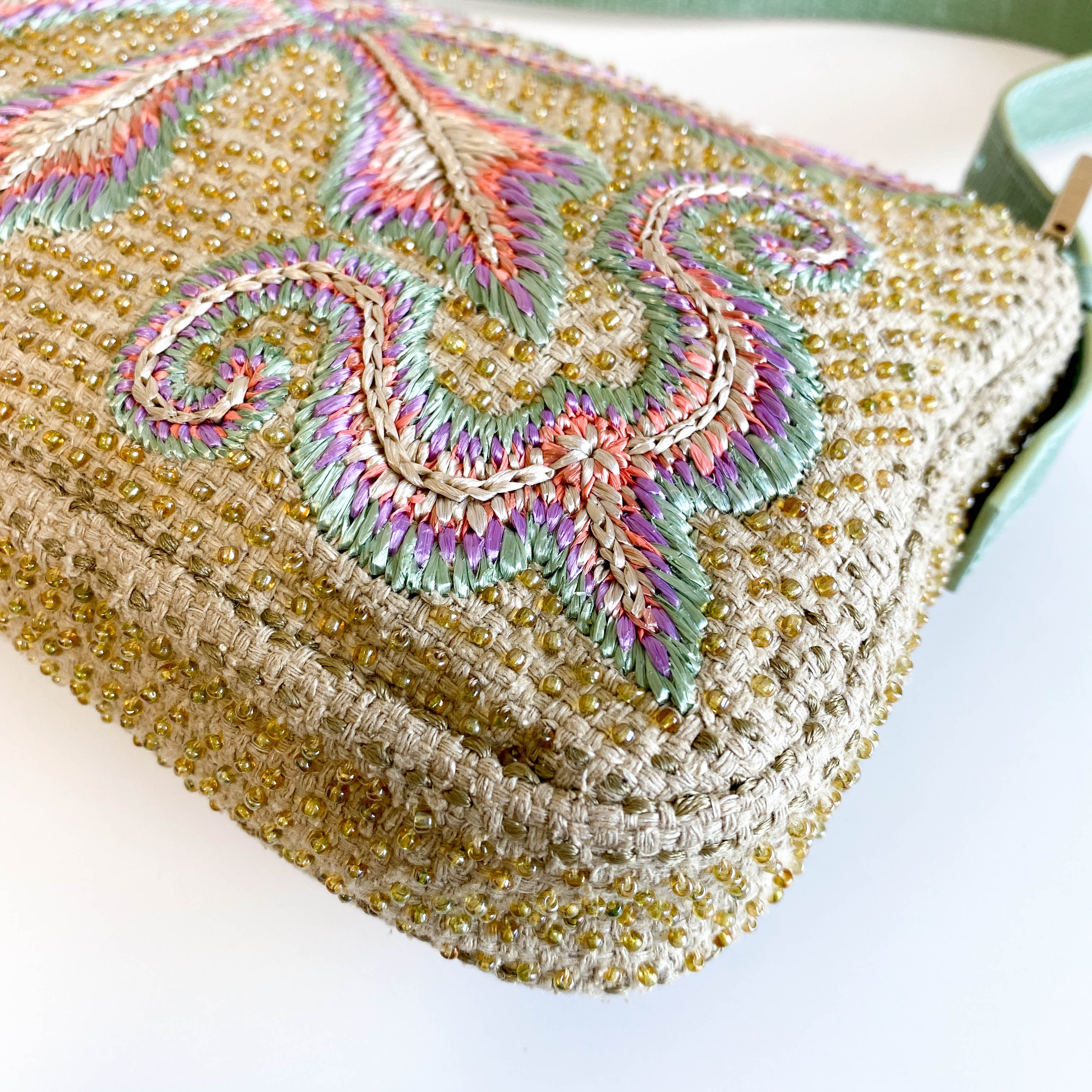 Limited Edition Baguette Embroidered with Beads Shoulder Bag