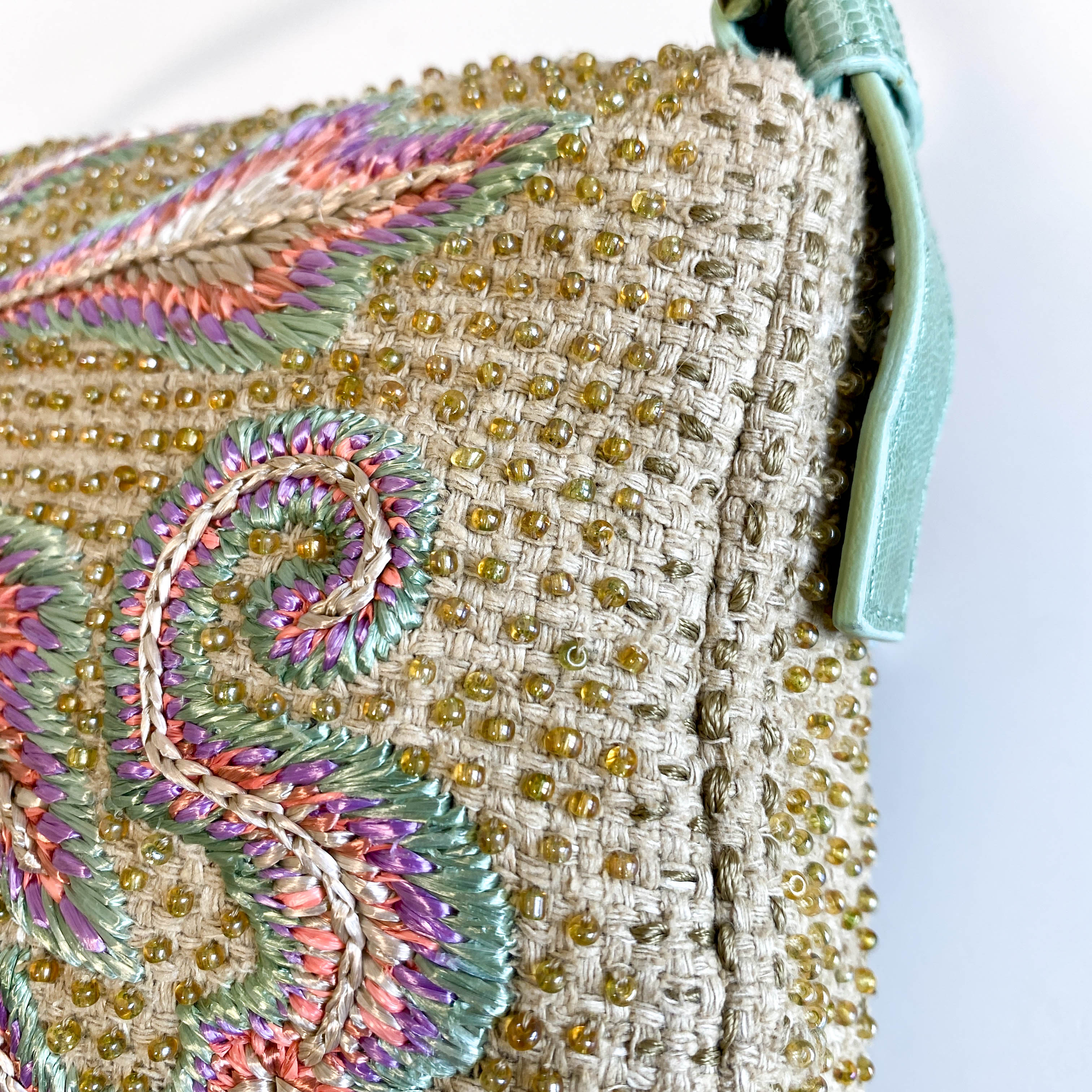 Limited Edition Baguette Embroidered with Beads Shoulder Bag