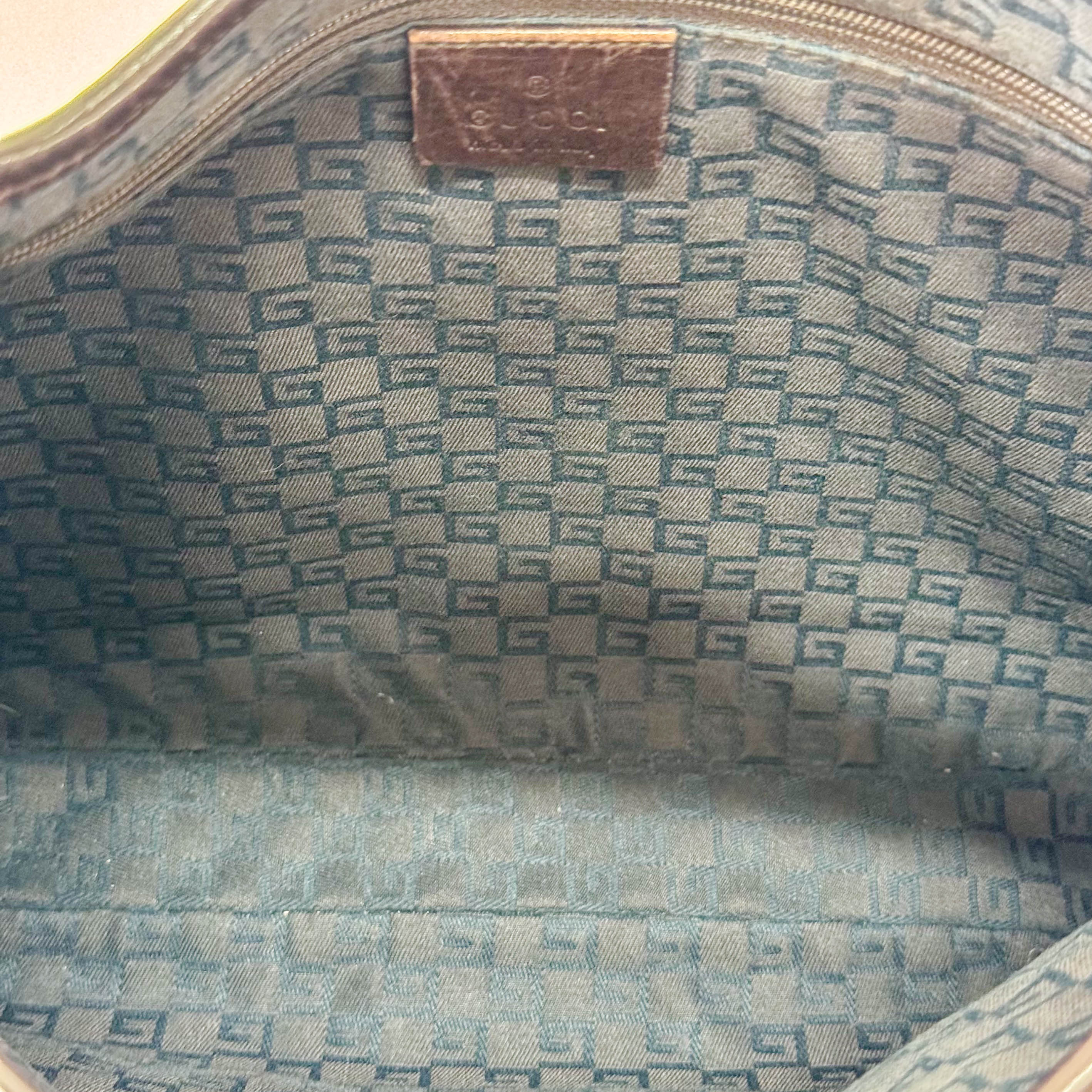 Jackie Ophidia Sherry Line Brown Suede Shoulder Bag