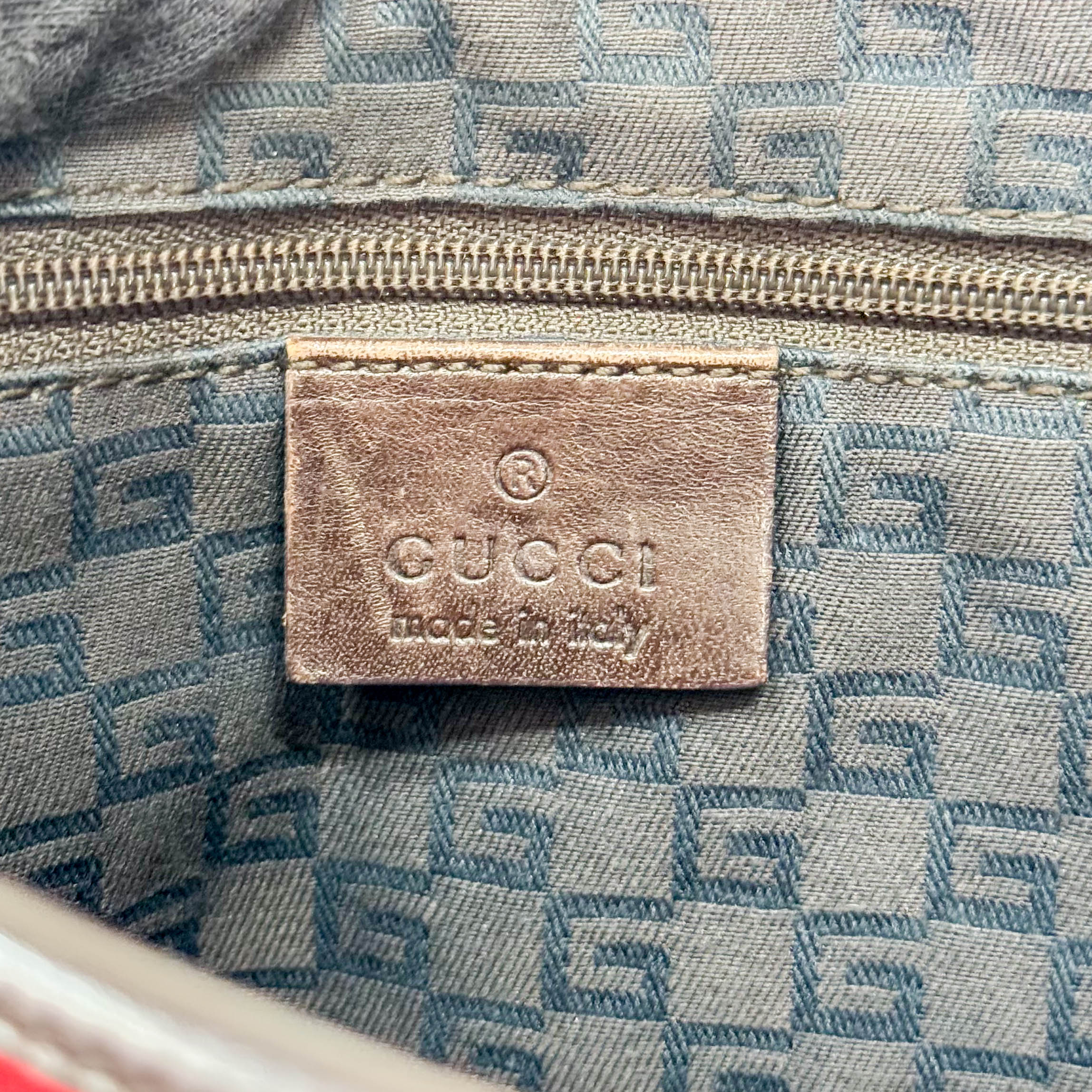 Jackie Ophidia Sherry Line Brown Suede Shoulder Bag