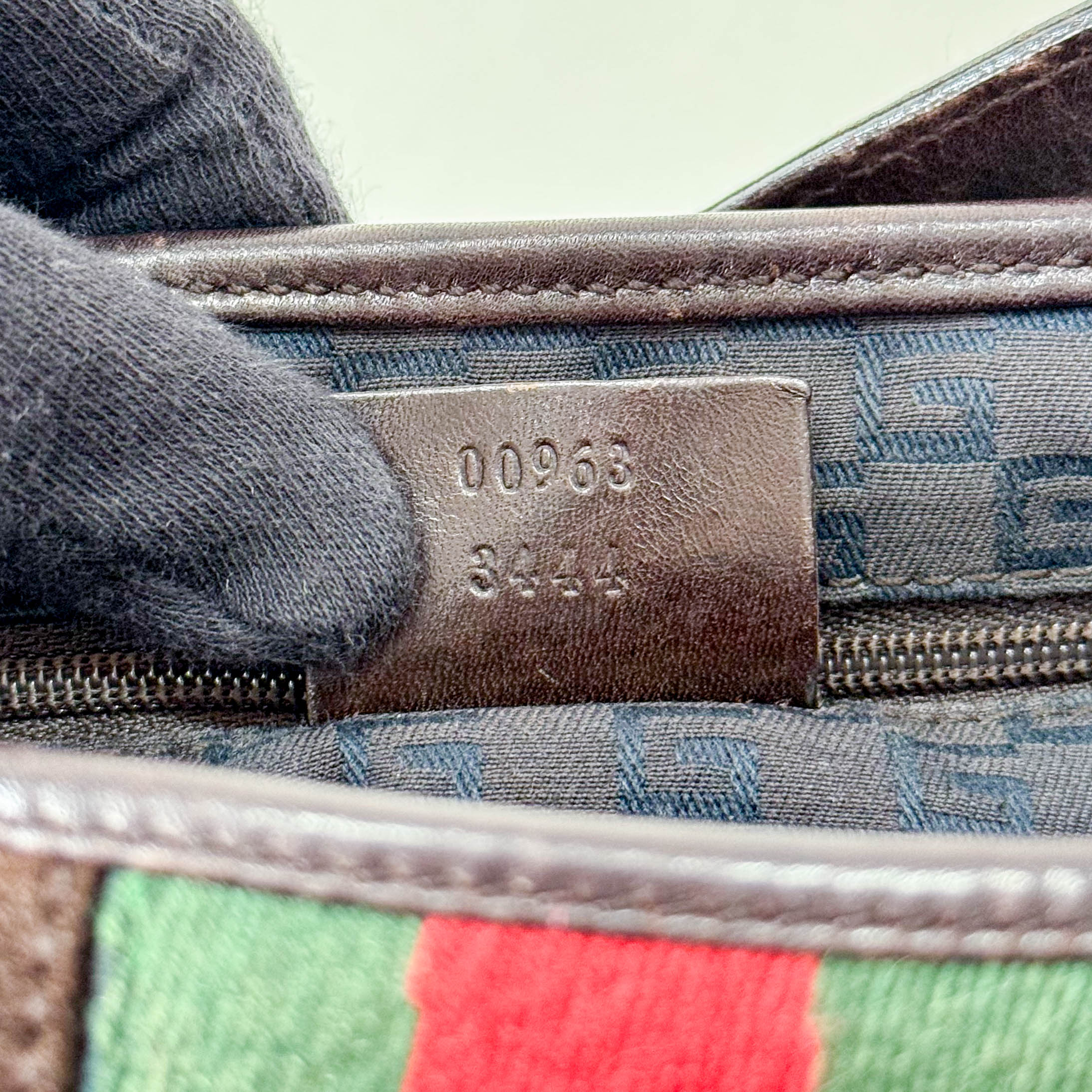 Jackie Ophidia Sherry Line Brown Suede Shoulder Bag