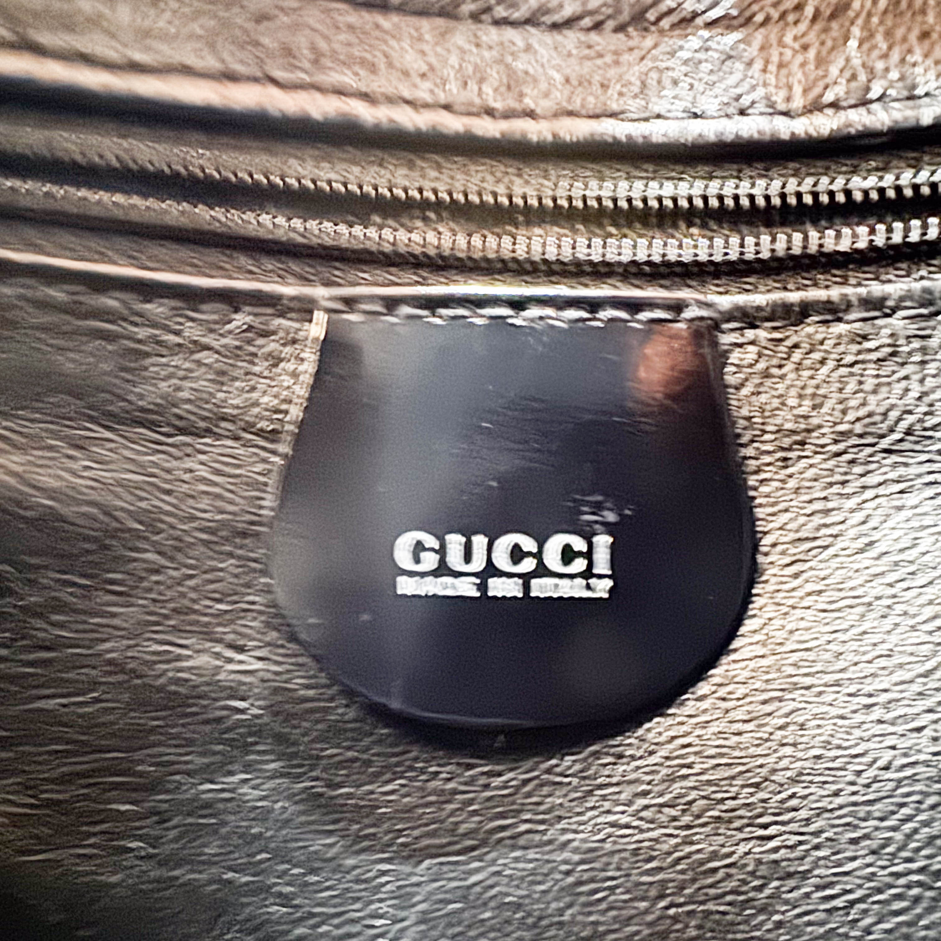 Black Croc Pattern Pony Hair Shoulder Bag