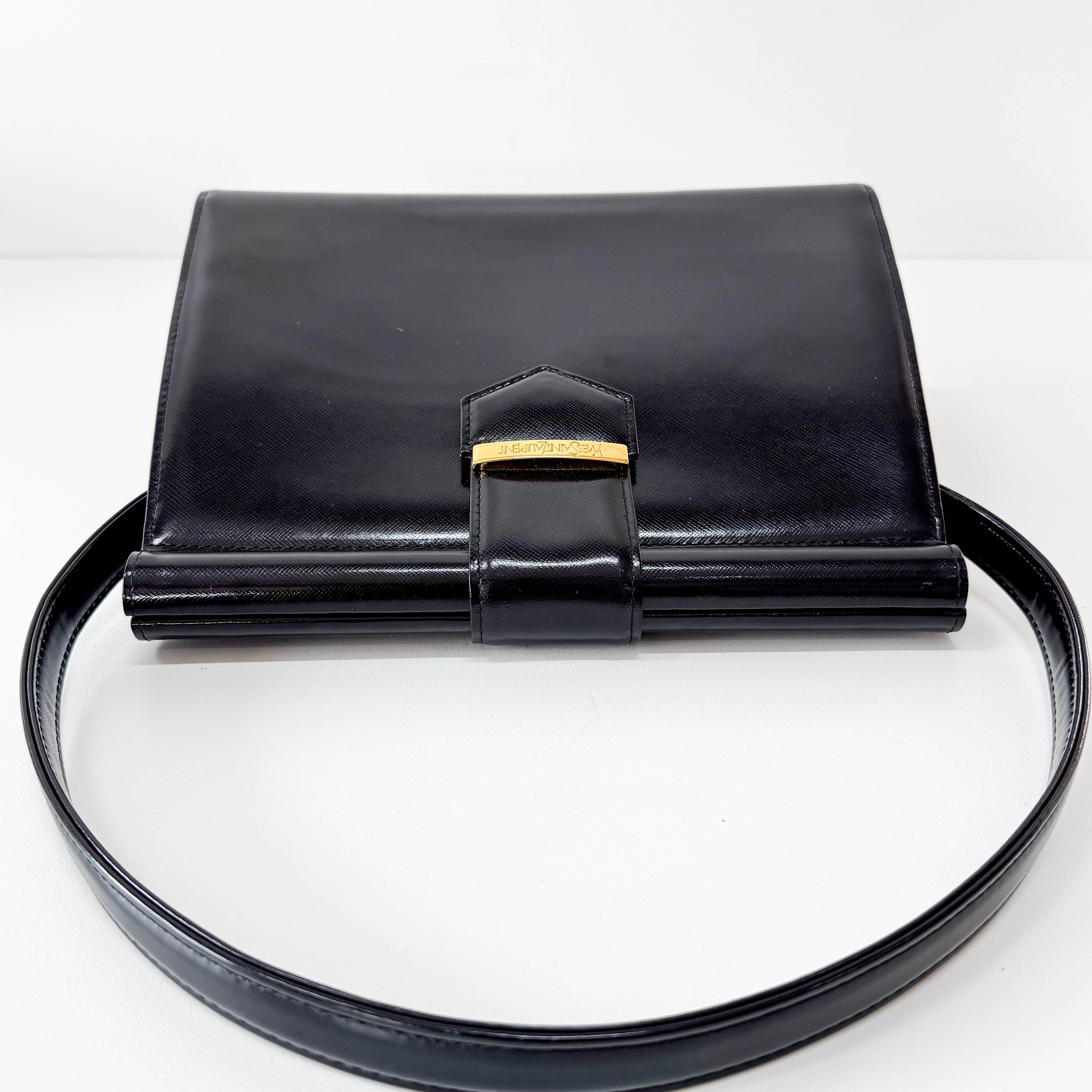 Vinatge Black Top Handle Bag